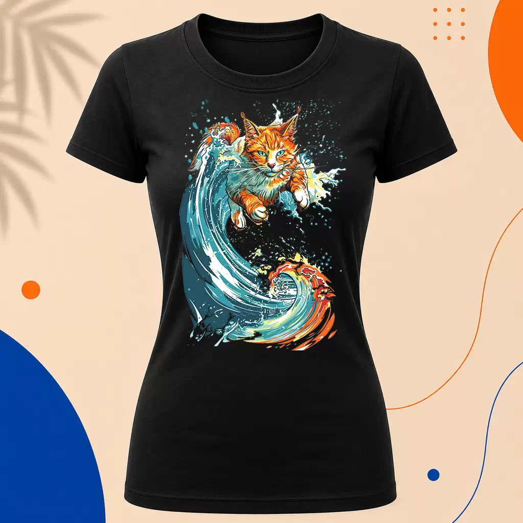 Dámské tričko - Ocean Cat