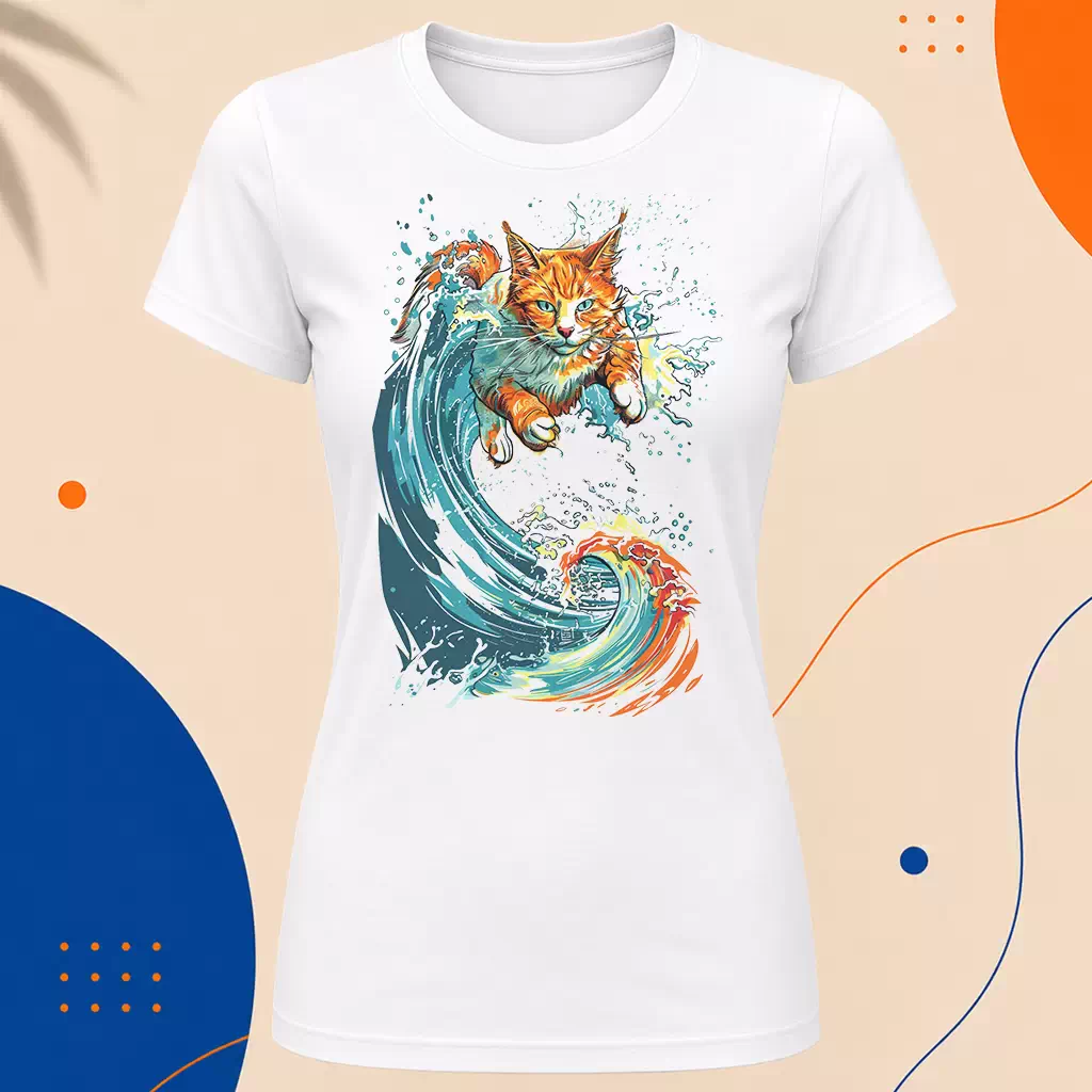 Dámské tričko - Ocean Cat