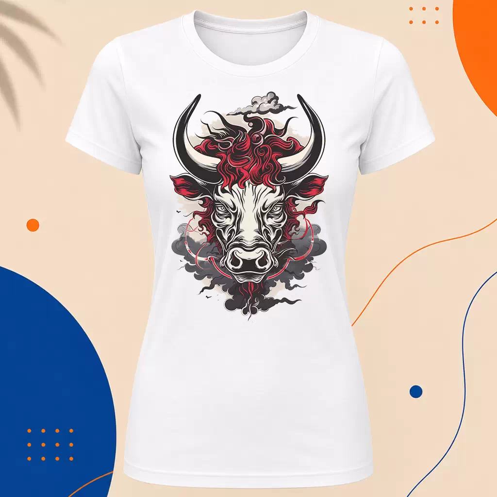 Dámské tričko - Colored bull