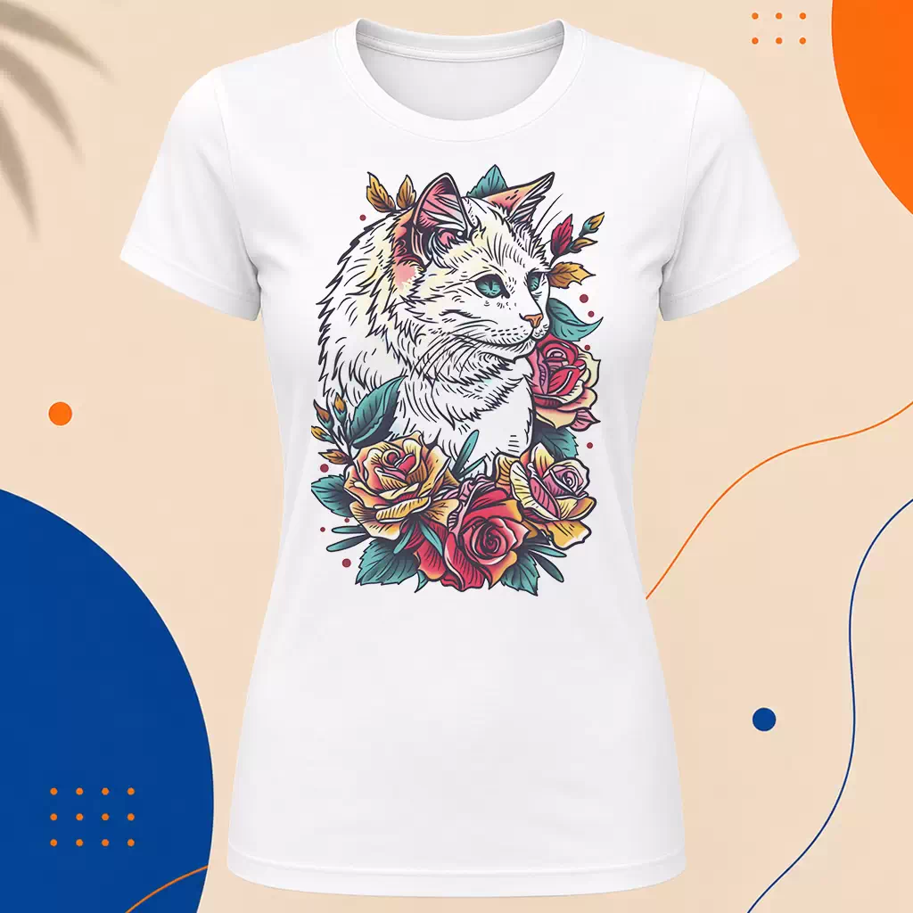 Dámské tričko - Petal Cat