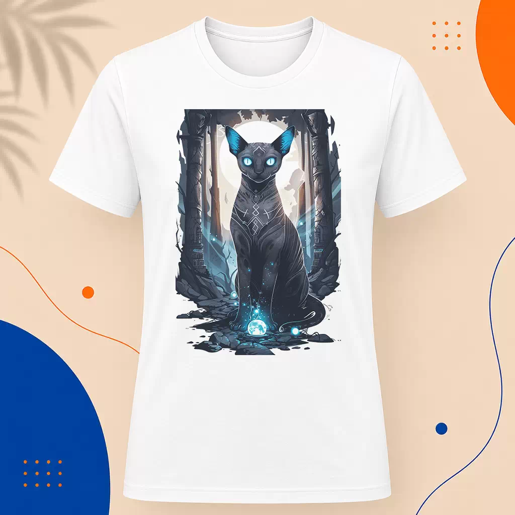 Pánské tričko - Moonlit Cat