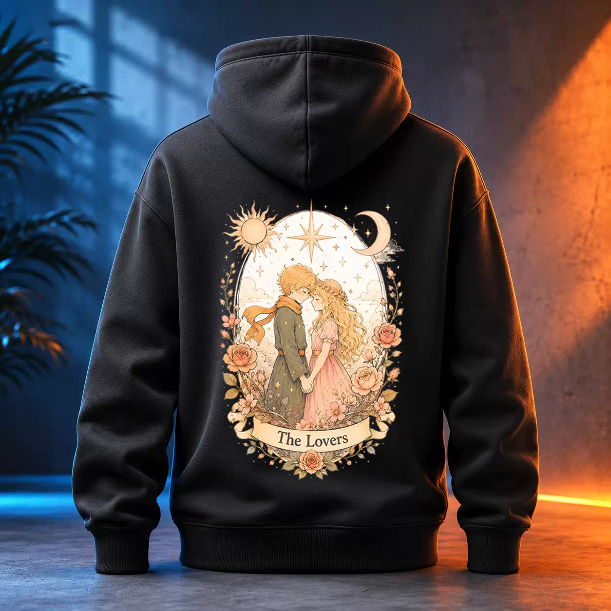 Unisex mikina - The Lovers - Milenci - Tarot - Limitovaná edice - Malý princ X Tarot (Srpen)