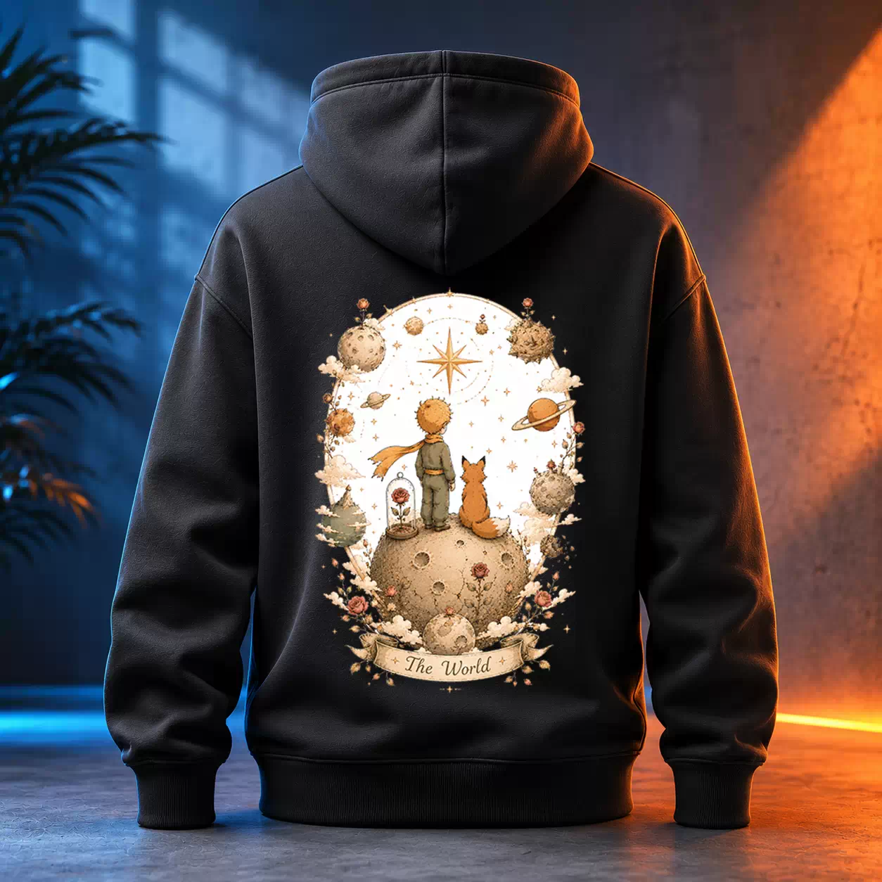 Unisex mikina - The World - Svět - Tarot - Limitovaná edice - Malý princ X Tarot (Srpen)