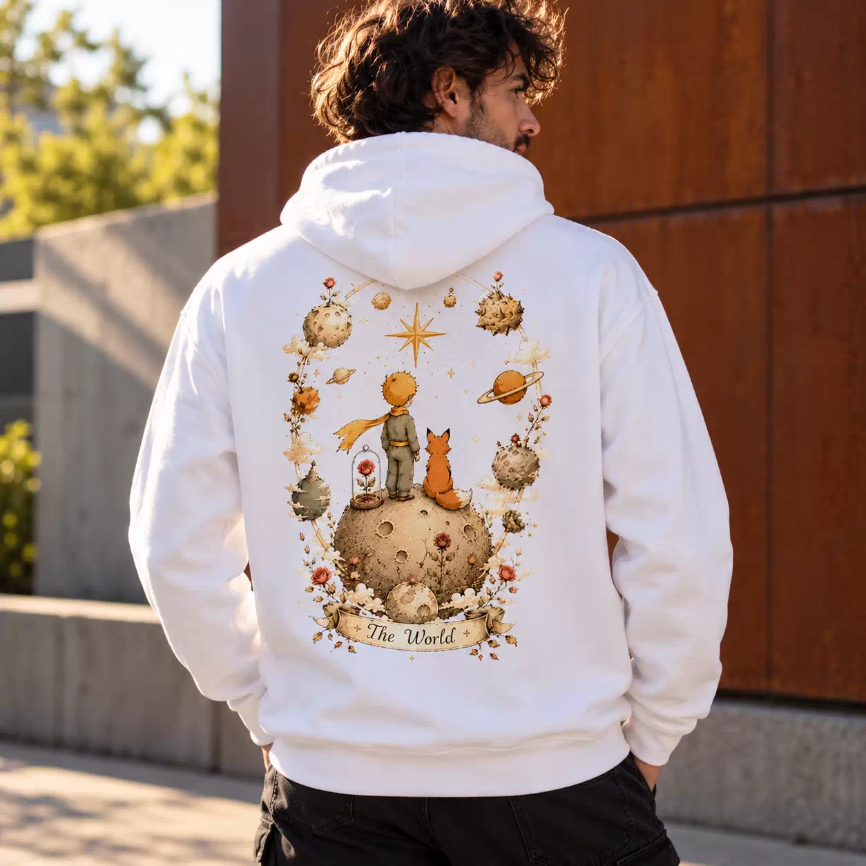 Unisex mikina - The World - Svět - Tarot - Limitovaná edice - Malý princ X Tarot (Srpen)