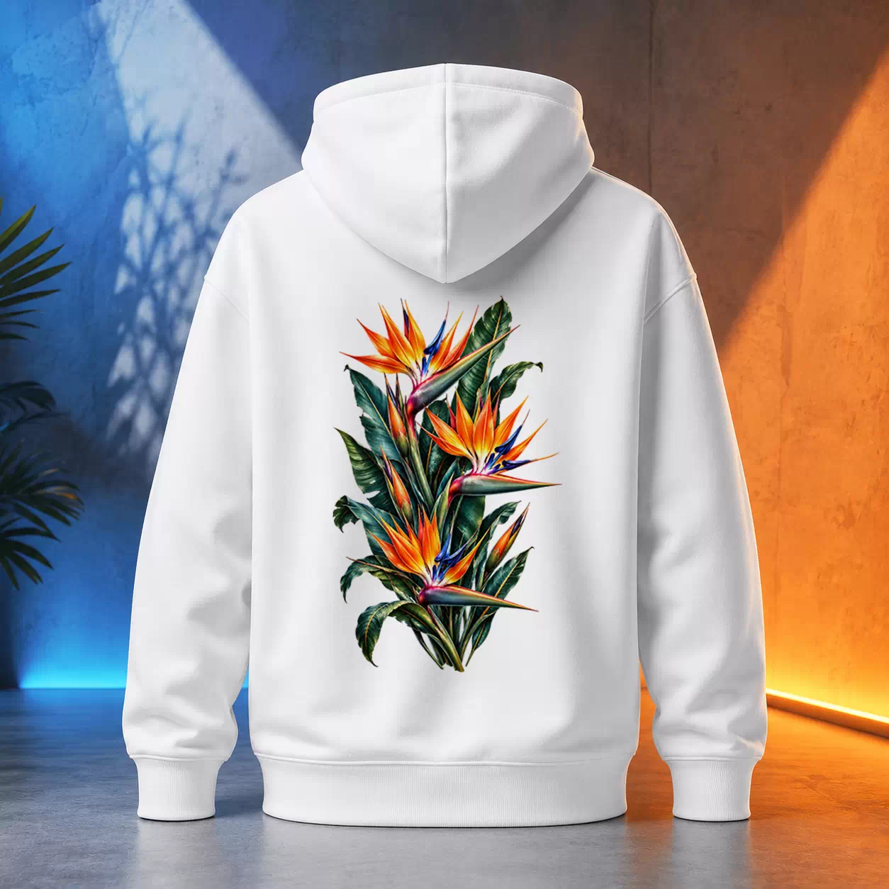 Unisex mikina - Tropická kytice