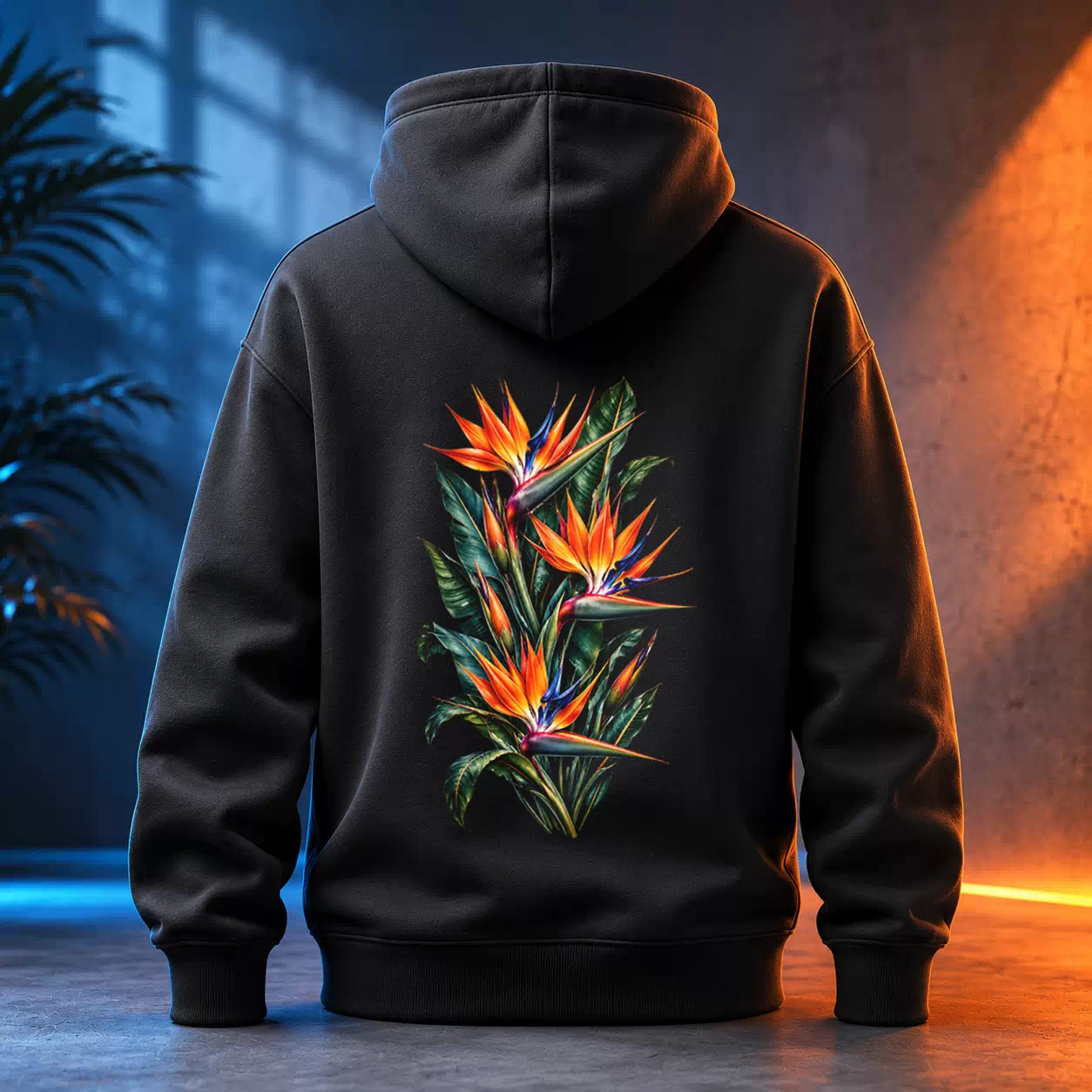 Unisex mikina - Tropická kytice