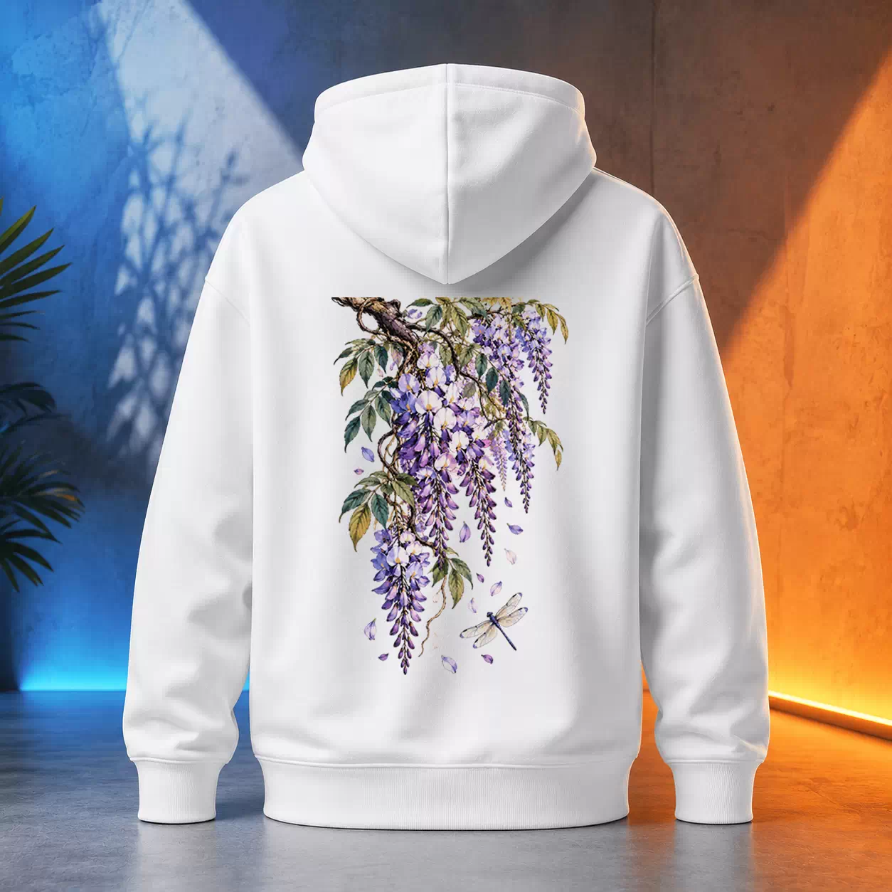 Unisex mikina - Vistárie a vážka