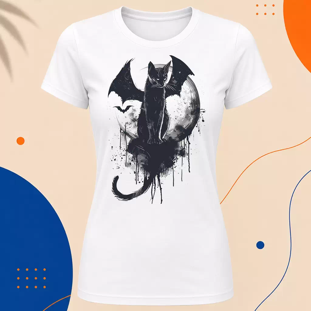 Dámské tričko - Dark Cat