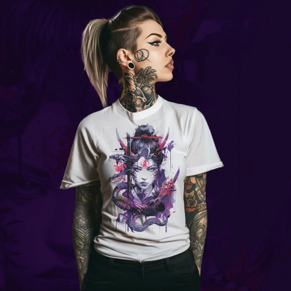 Dámské tričko - Japanese Female Warrior