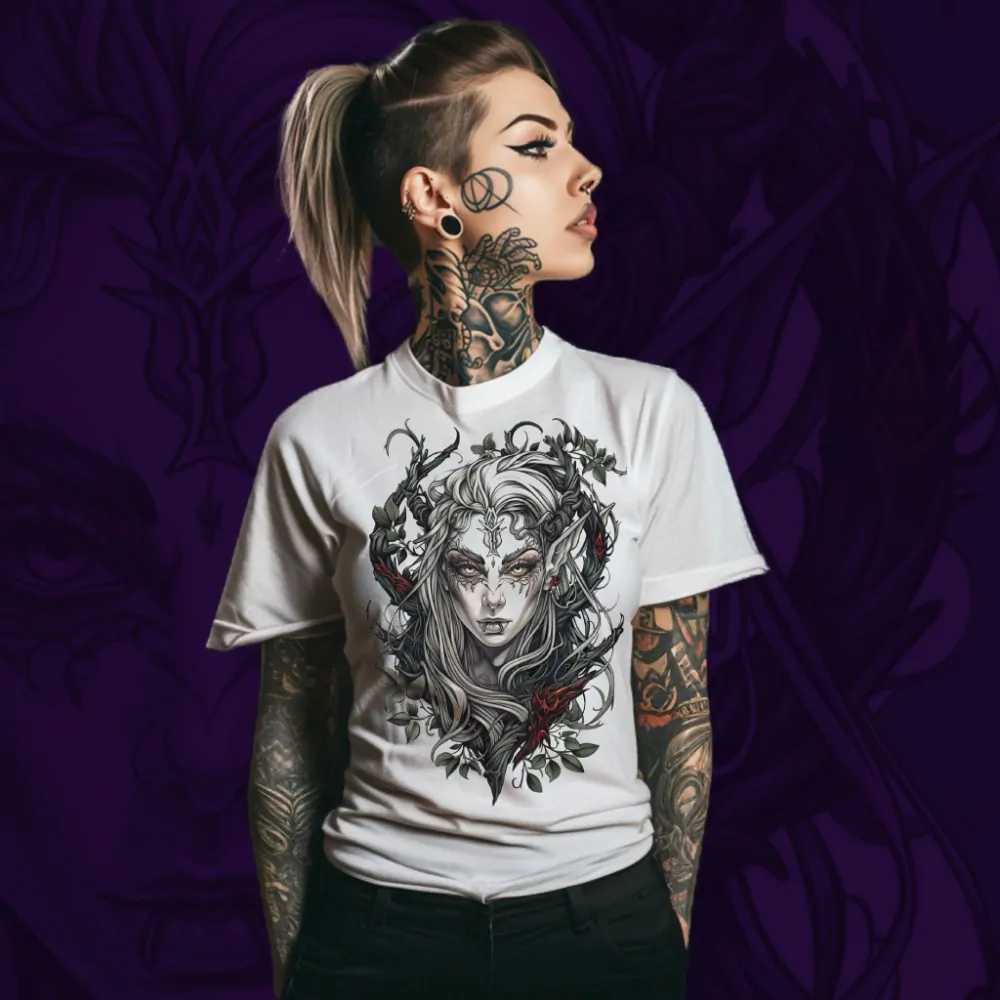 Dámské tričko - Dark Female Elf