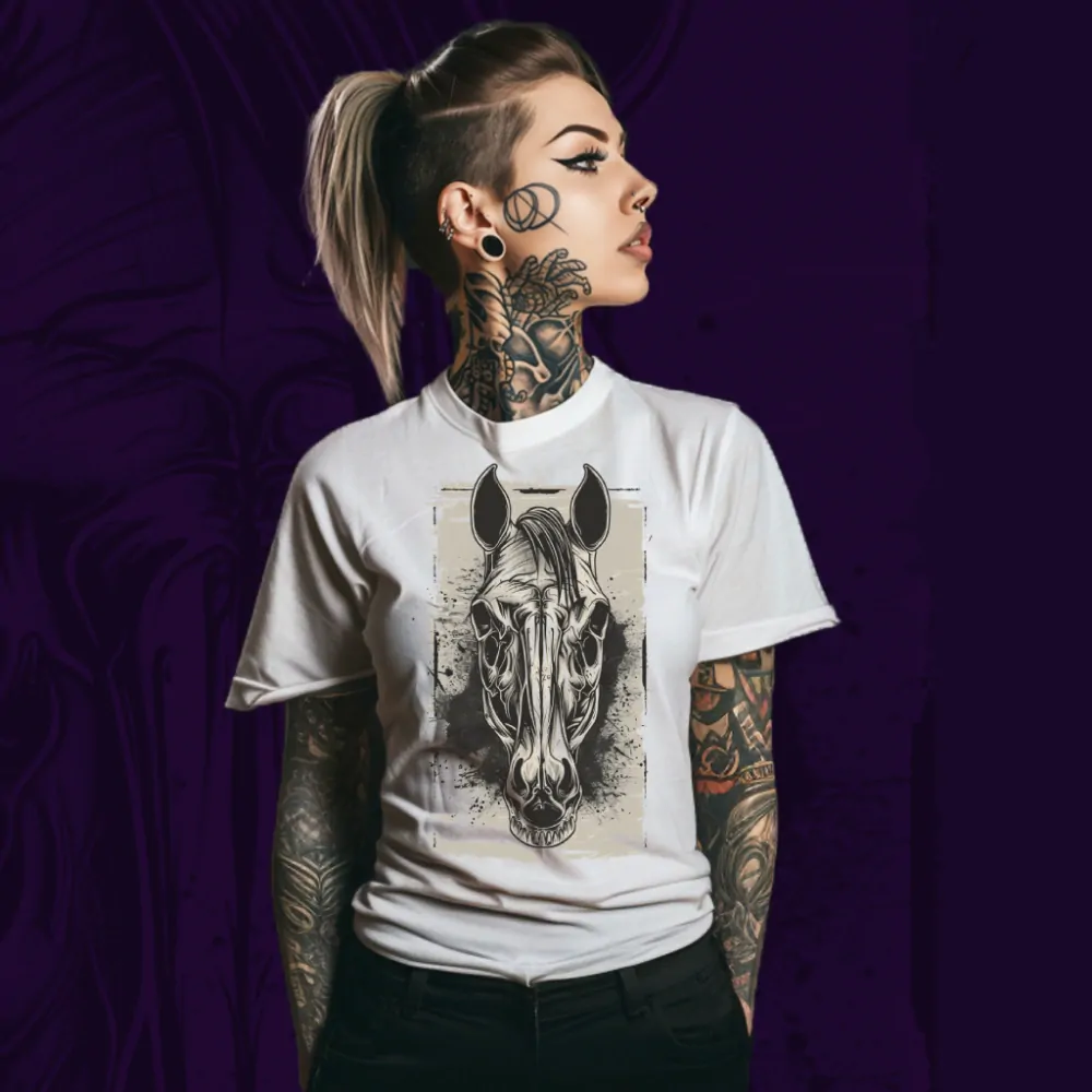 Dámské tričko - Dark Horse Skeleton