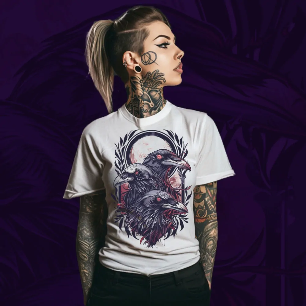 Dámské tričko - Three Ravens