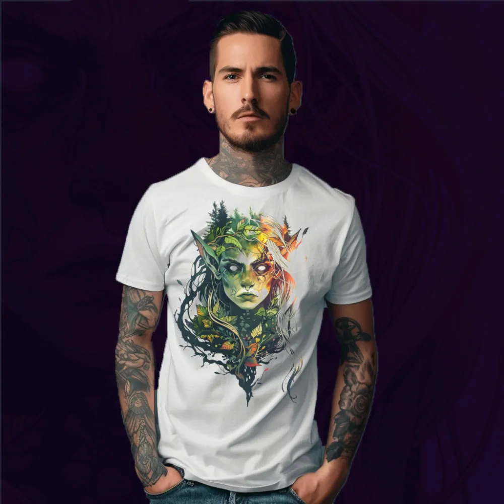 Pánské tričko - Green Female Elf