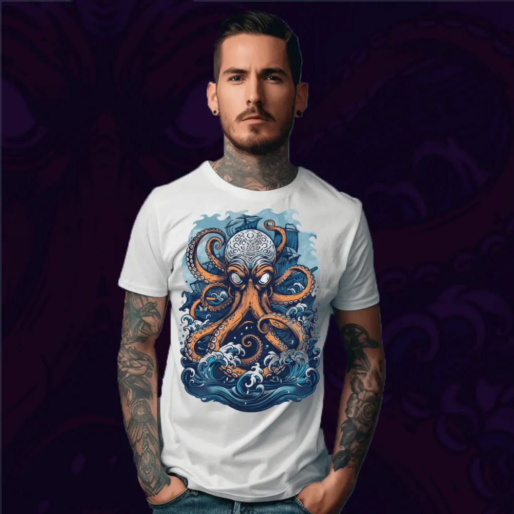Pánské tričko - Octopus at Sea