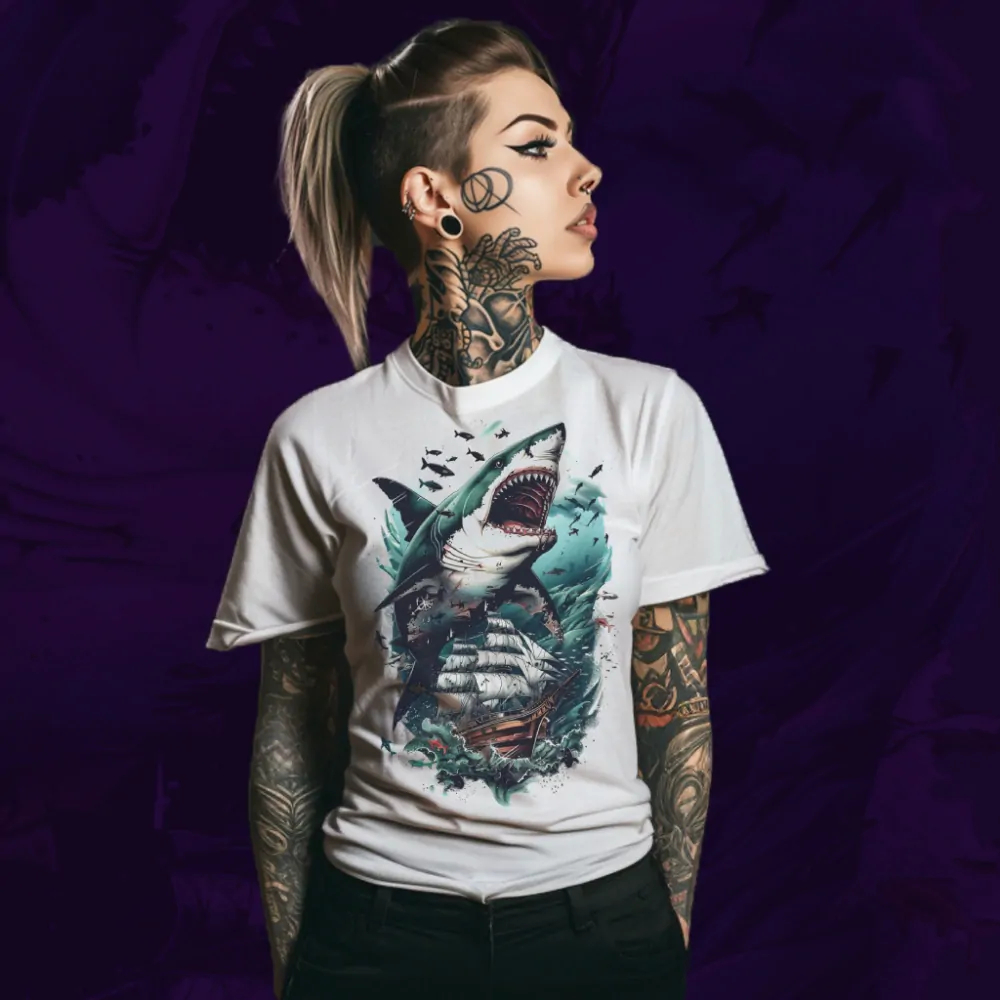 Dámské tričko - Giant Shark