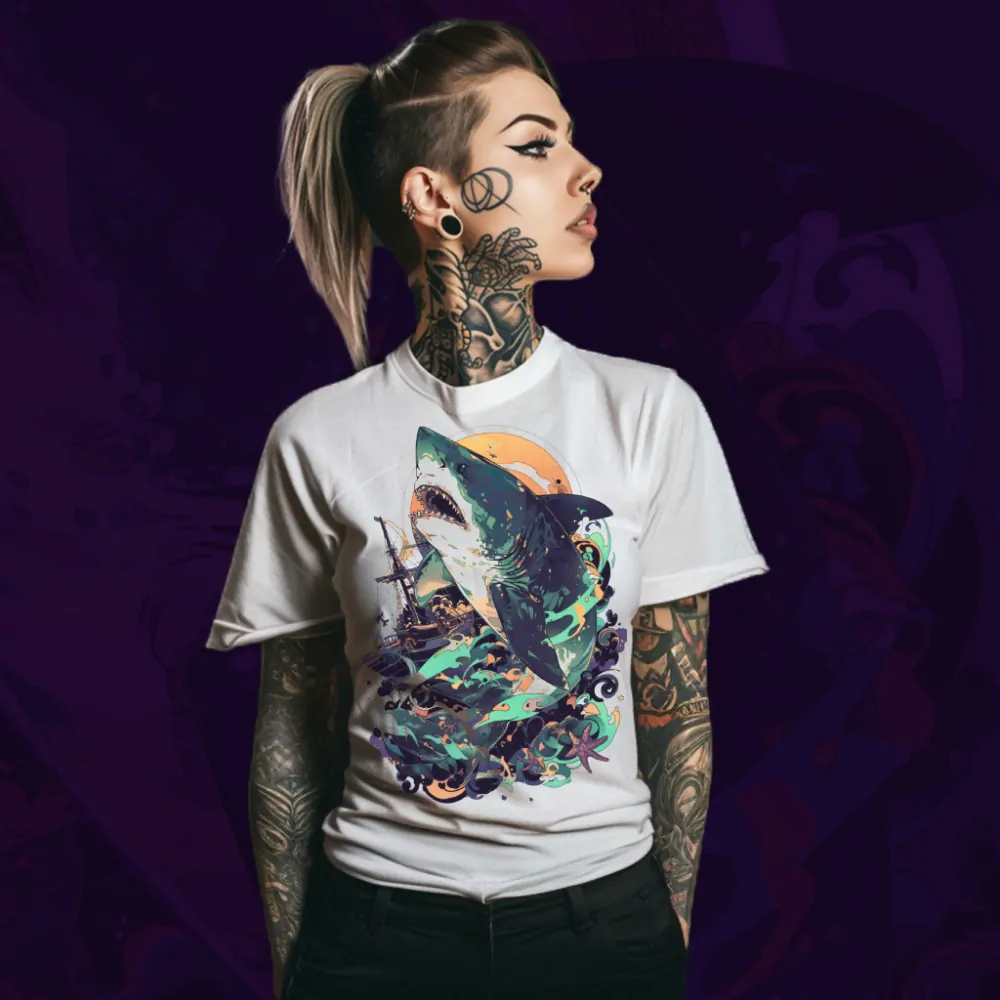 Dámské tričko - Predatory Shark