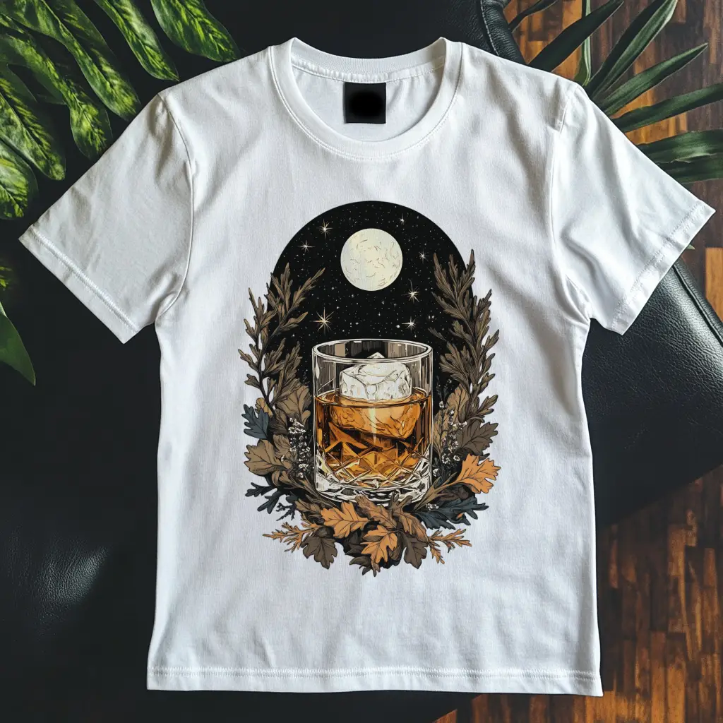 Pánské tričko - Whiskey jantarový odlesk