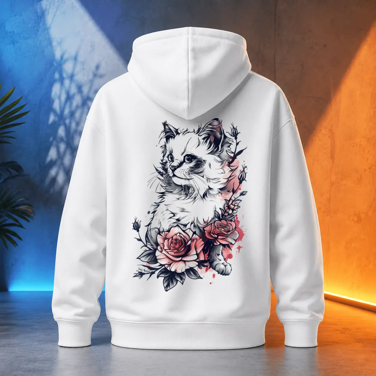 Unisex mikina - Garden Cat