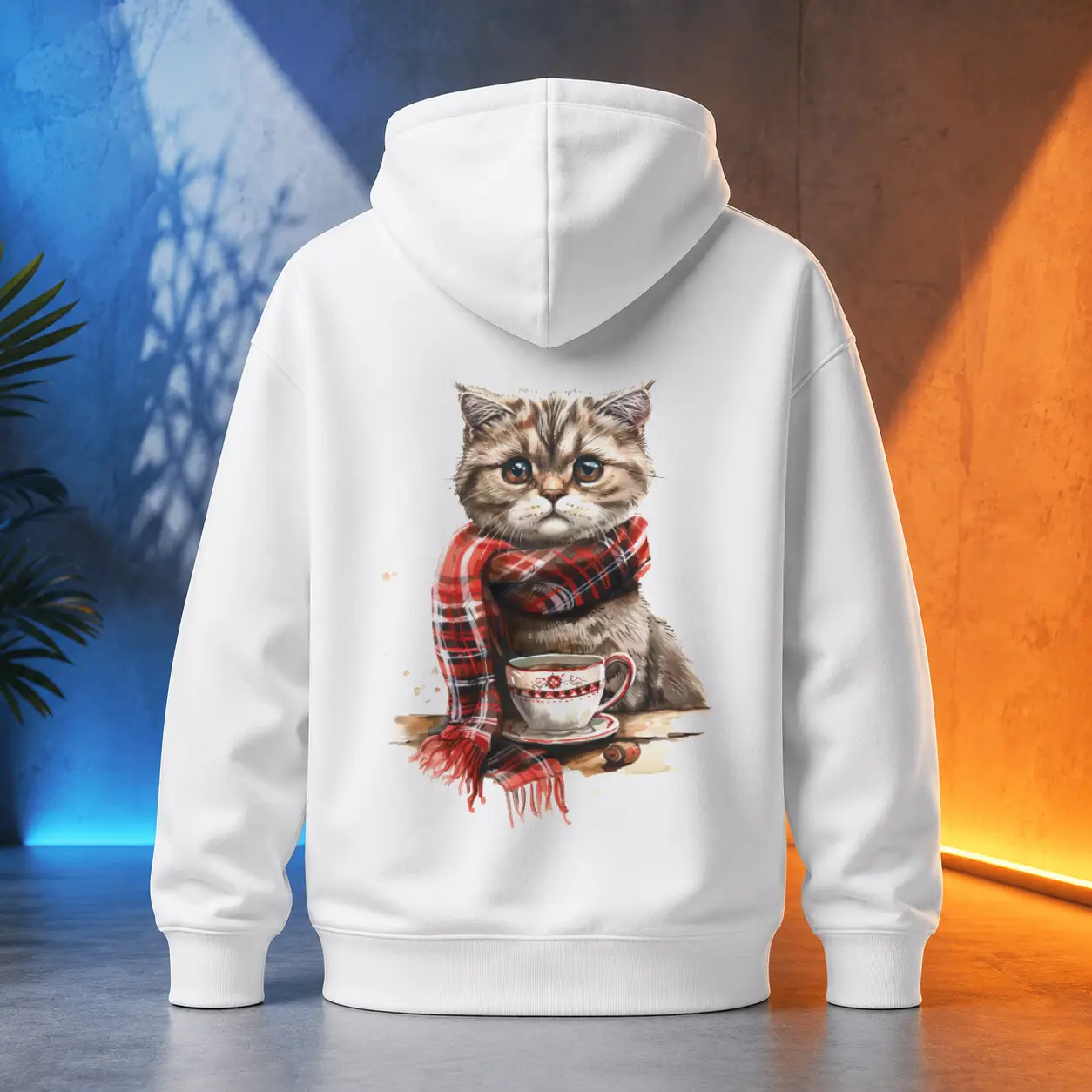 Unisex mikina - Tea Cat