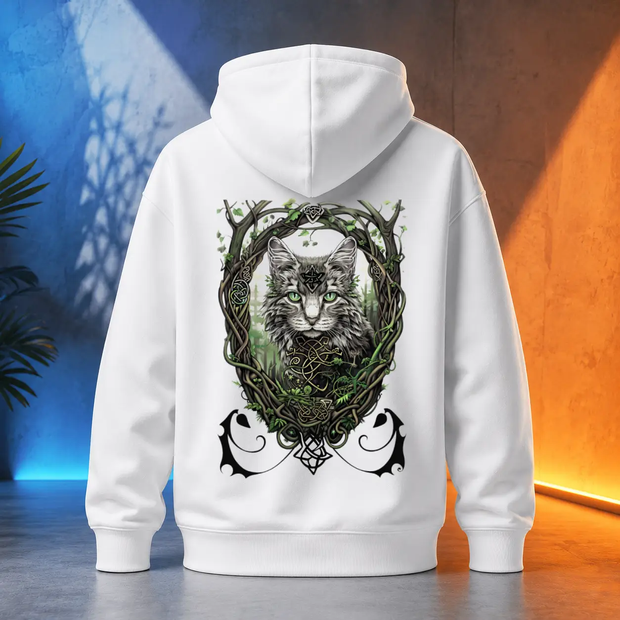 Unisex mikina - Druid Cat