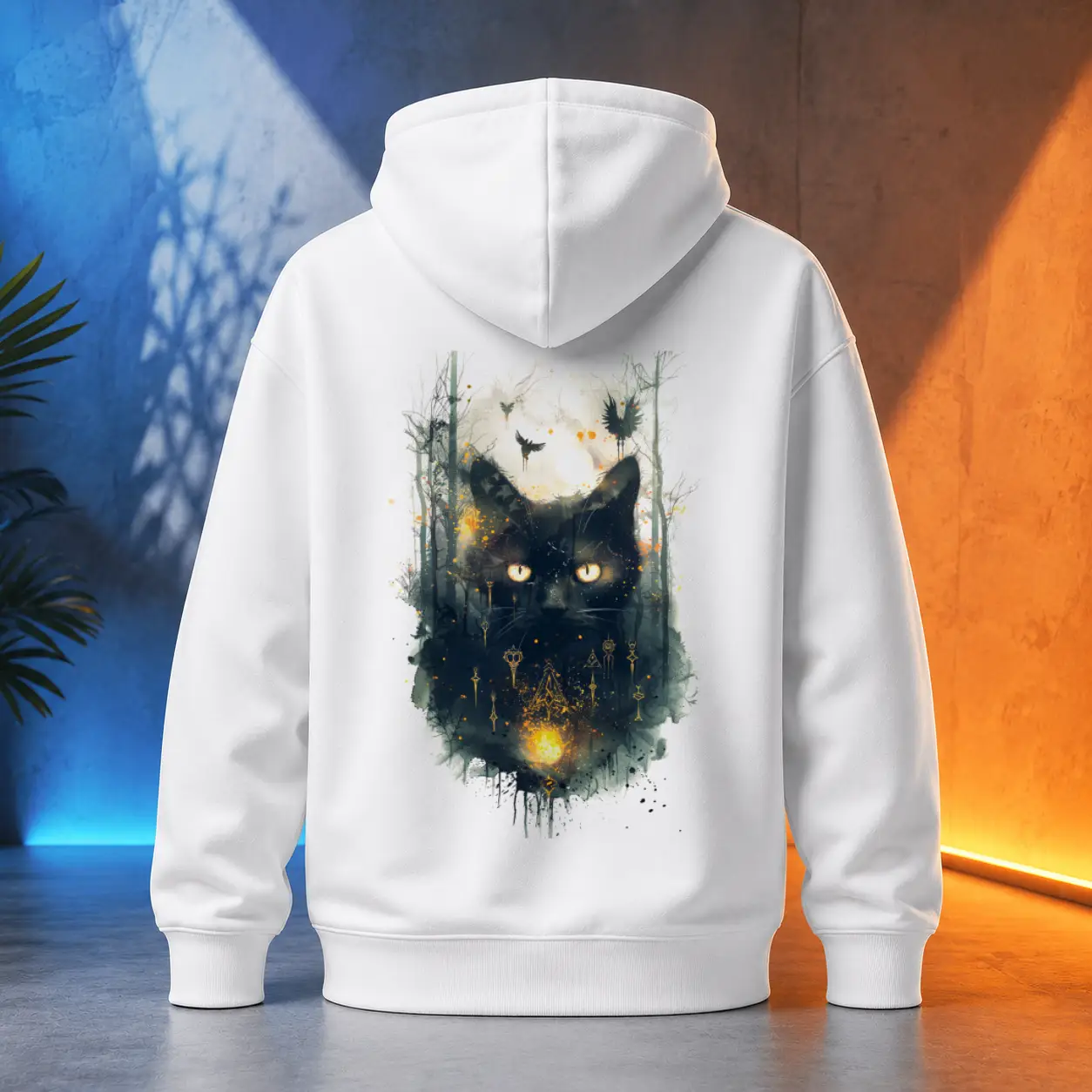 Unisex mikina - Fire Cat