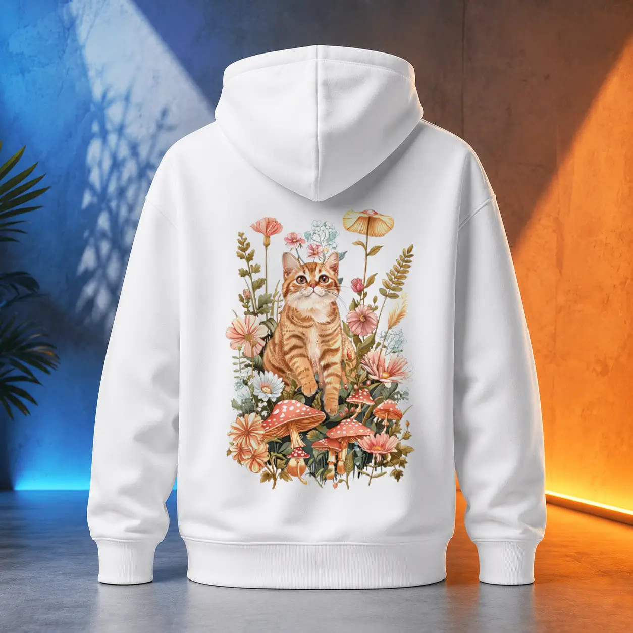 Unisex mikina - Flower Cat