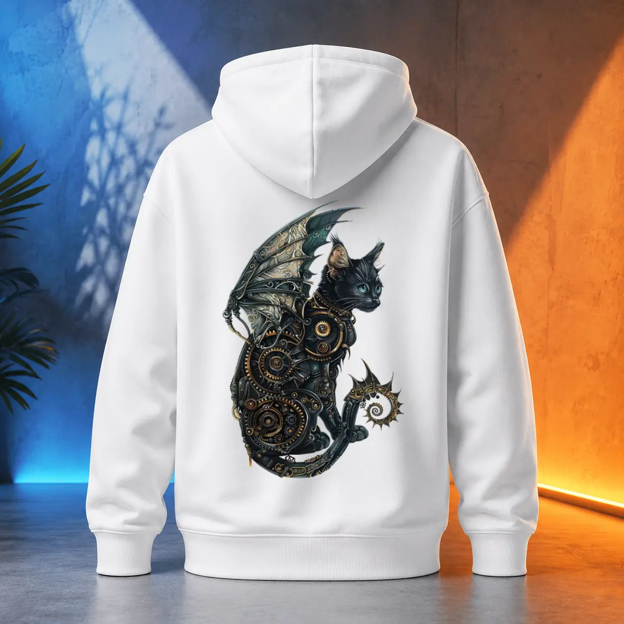 Unisex mikina - Steampunk Cat
