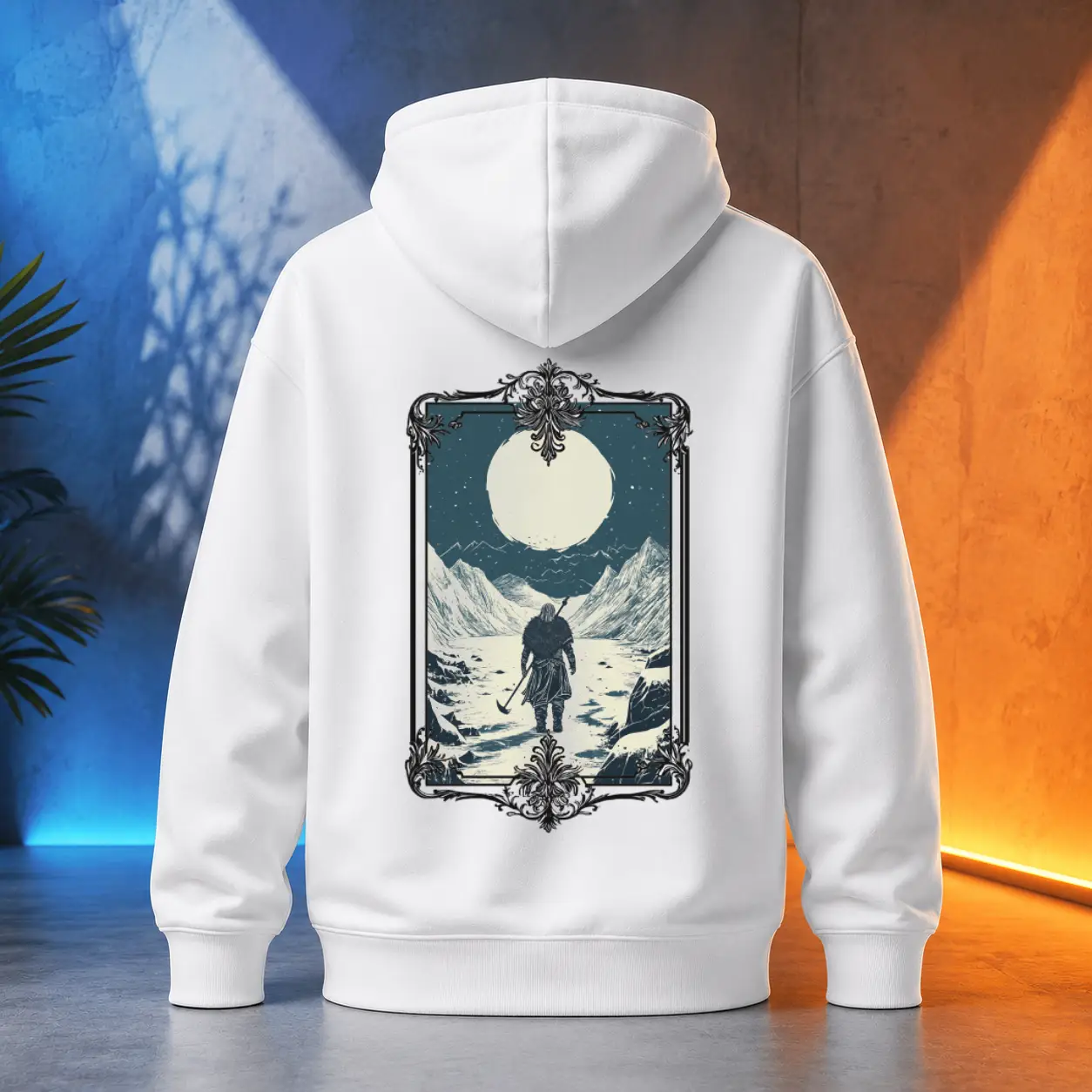 Unisex mikina - Viking na mrazivém Severu