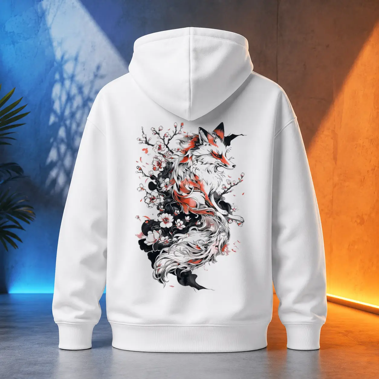 Unisex mikina - Sakura liška