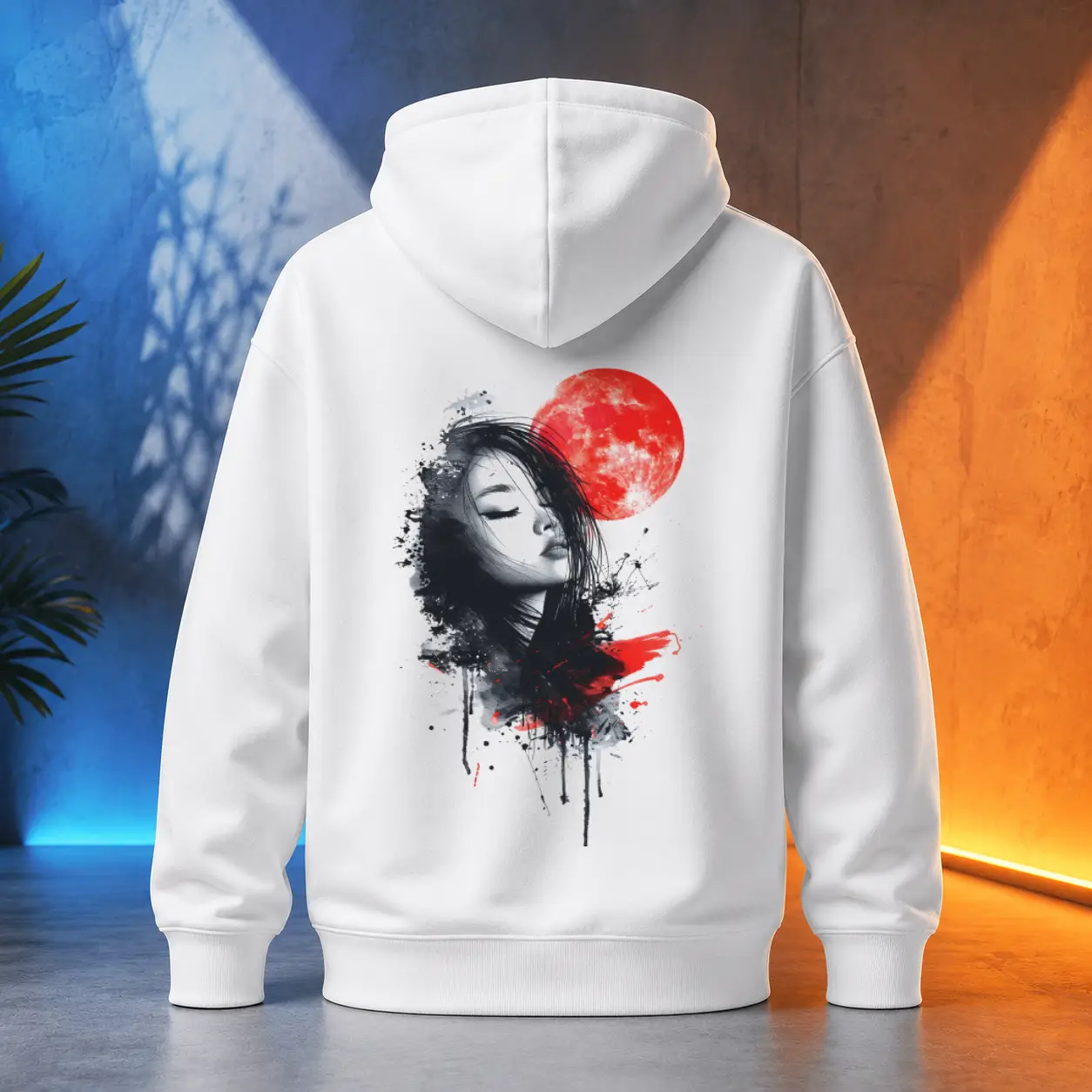 Unisex mikina - Japonka za úplňku