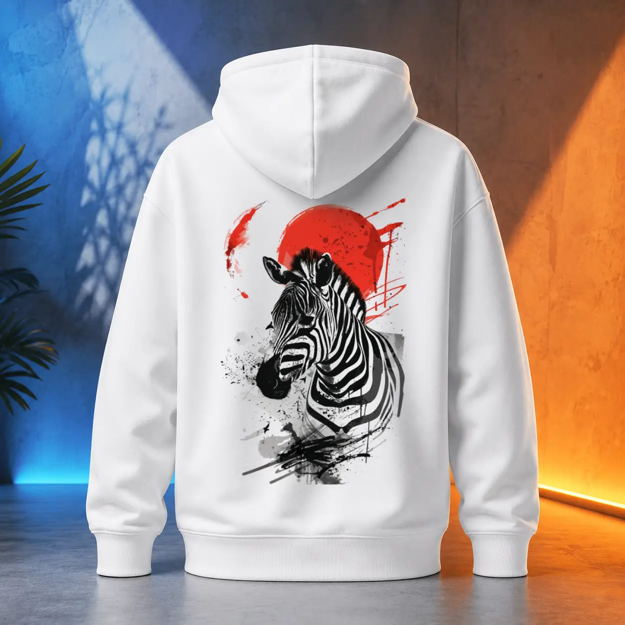 Unisex mikina - Zebra v Japonsku