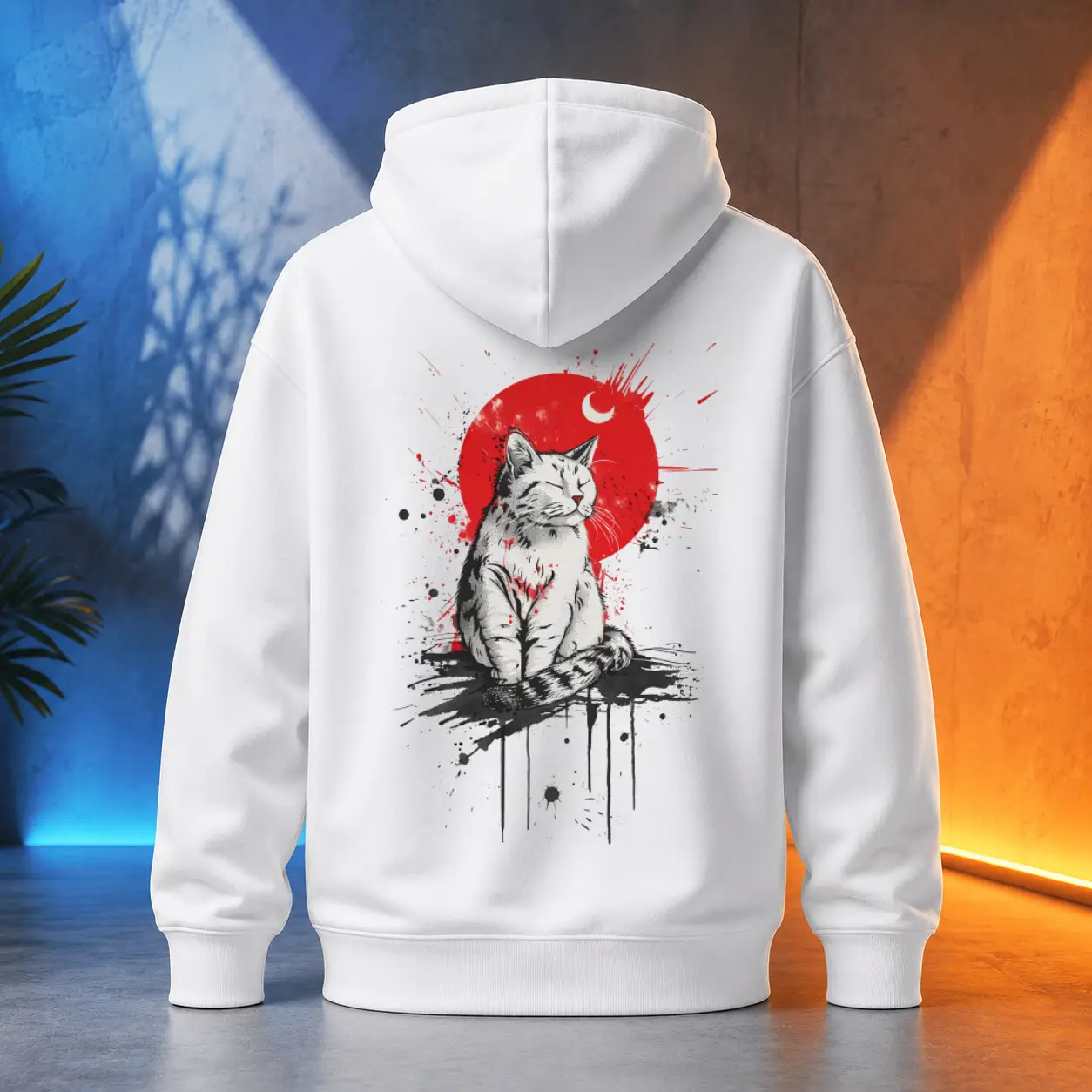 Unisex mikina - Kočka štěstí Maneki
