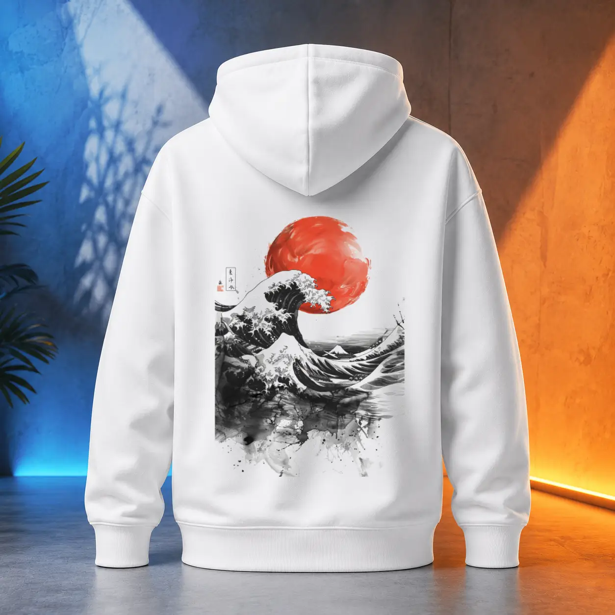 Unisex mikina - Japonská bouře vln