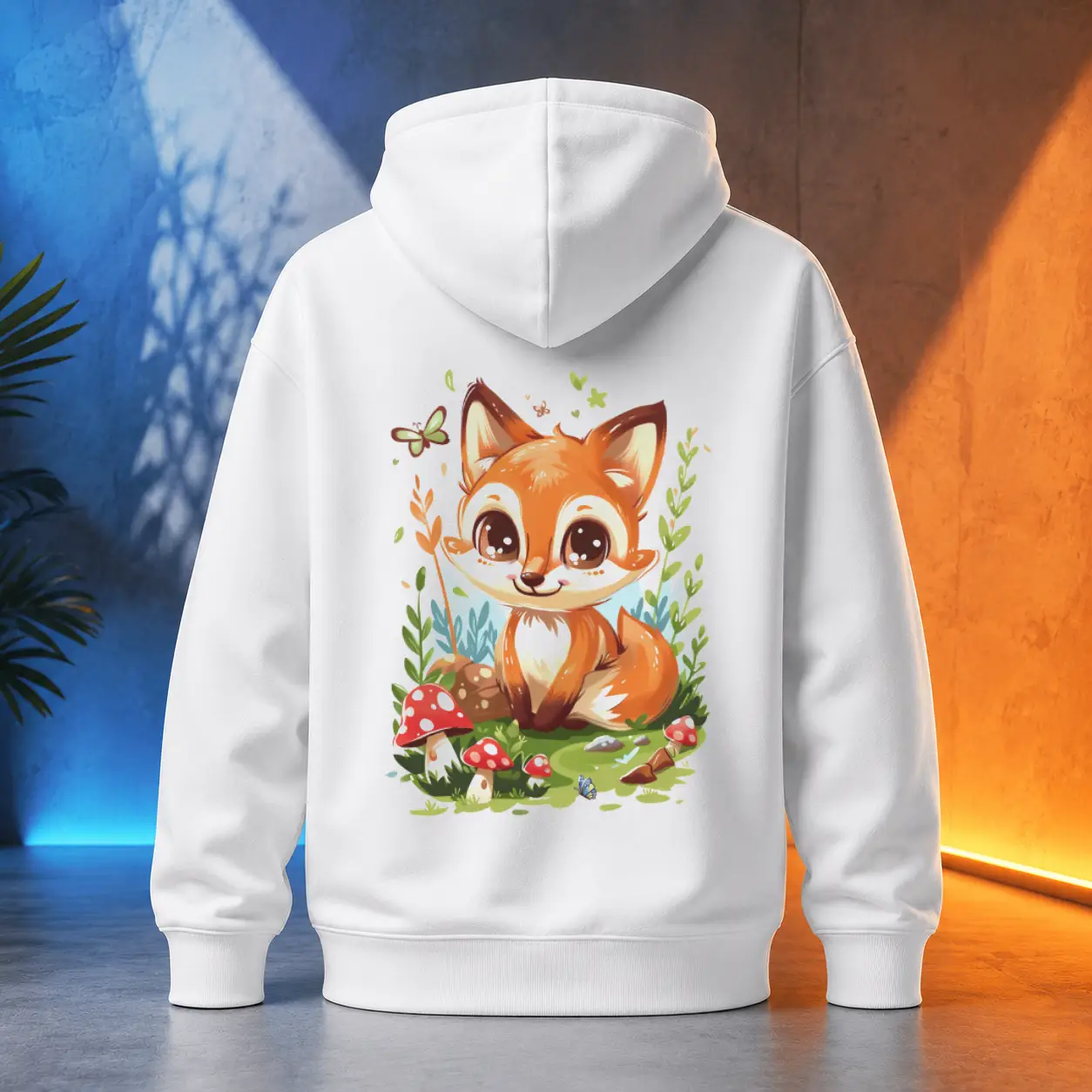 Unisex mikina - Liška ve větříku