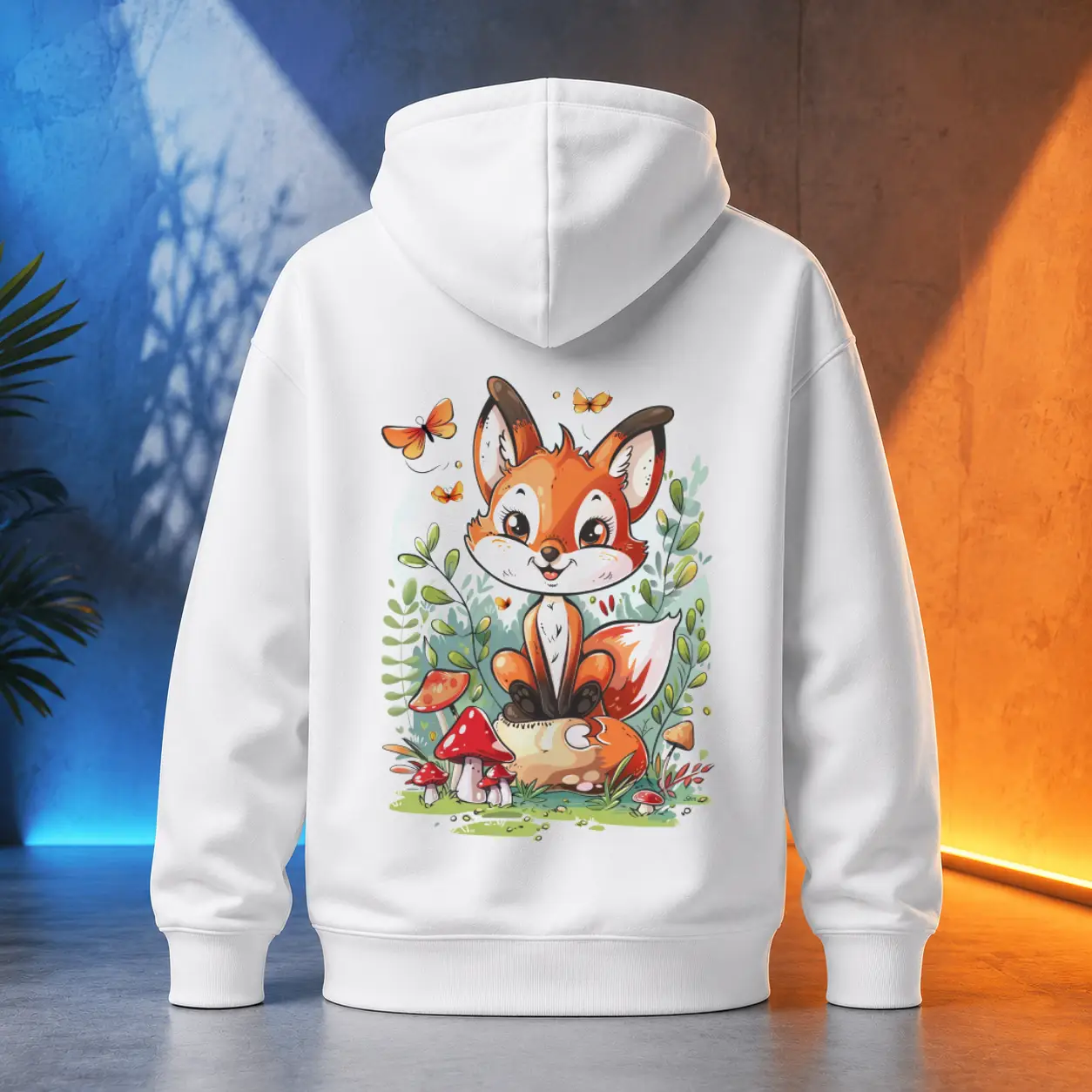 Unisex mikina - Lesní hravá liška