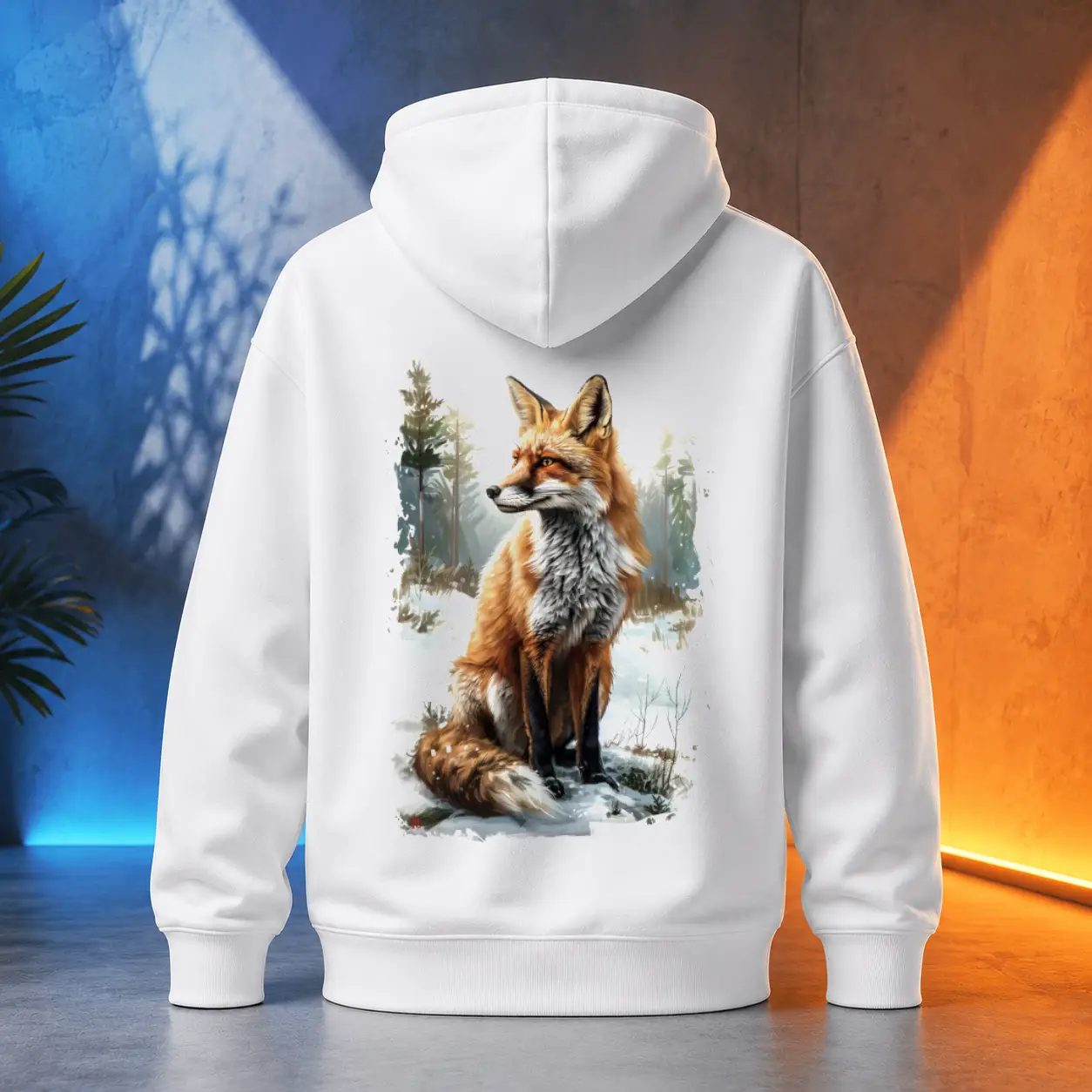 Unisex mikina - Liška v přírodě