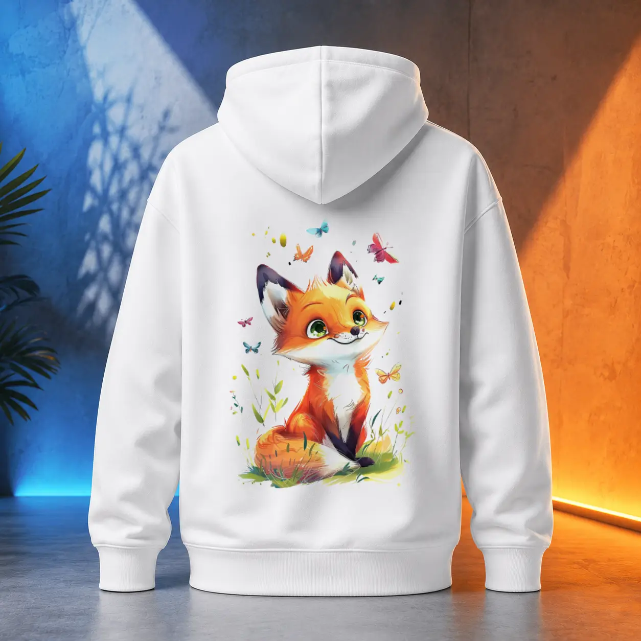 Unisex mikina - Větrná toulavá liška