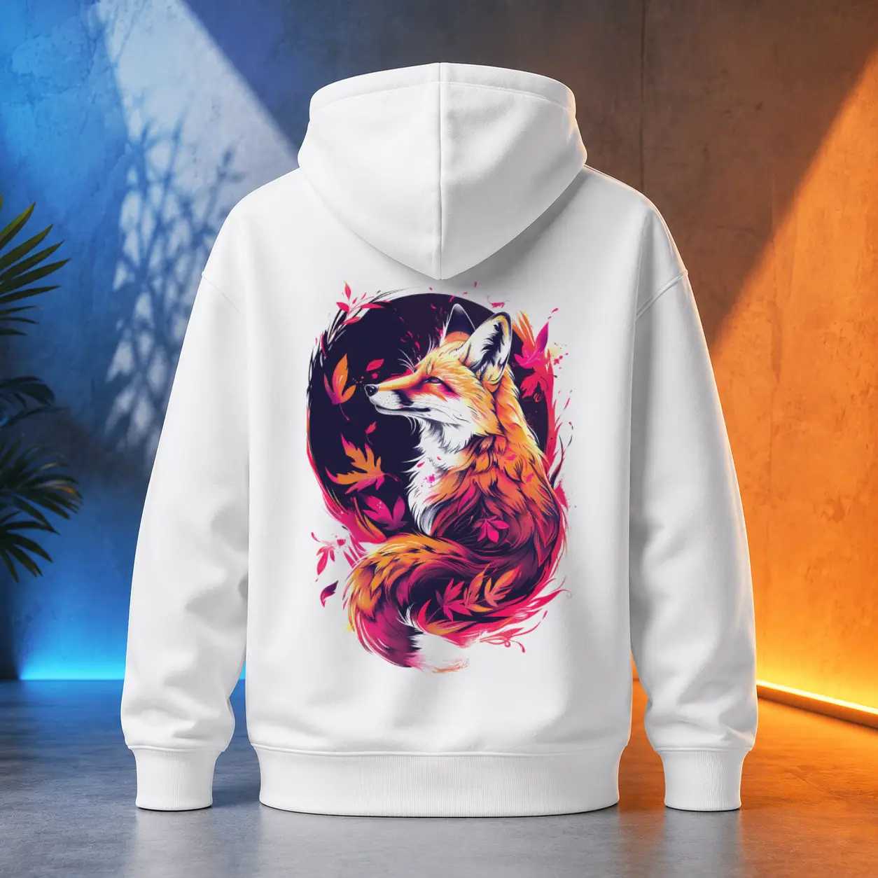 Unisex mikina - Tajemná noční liška