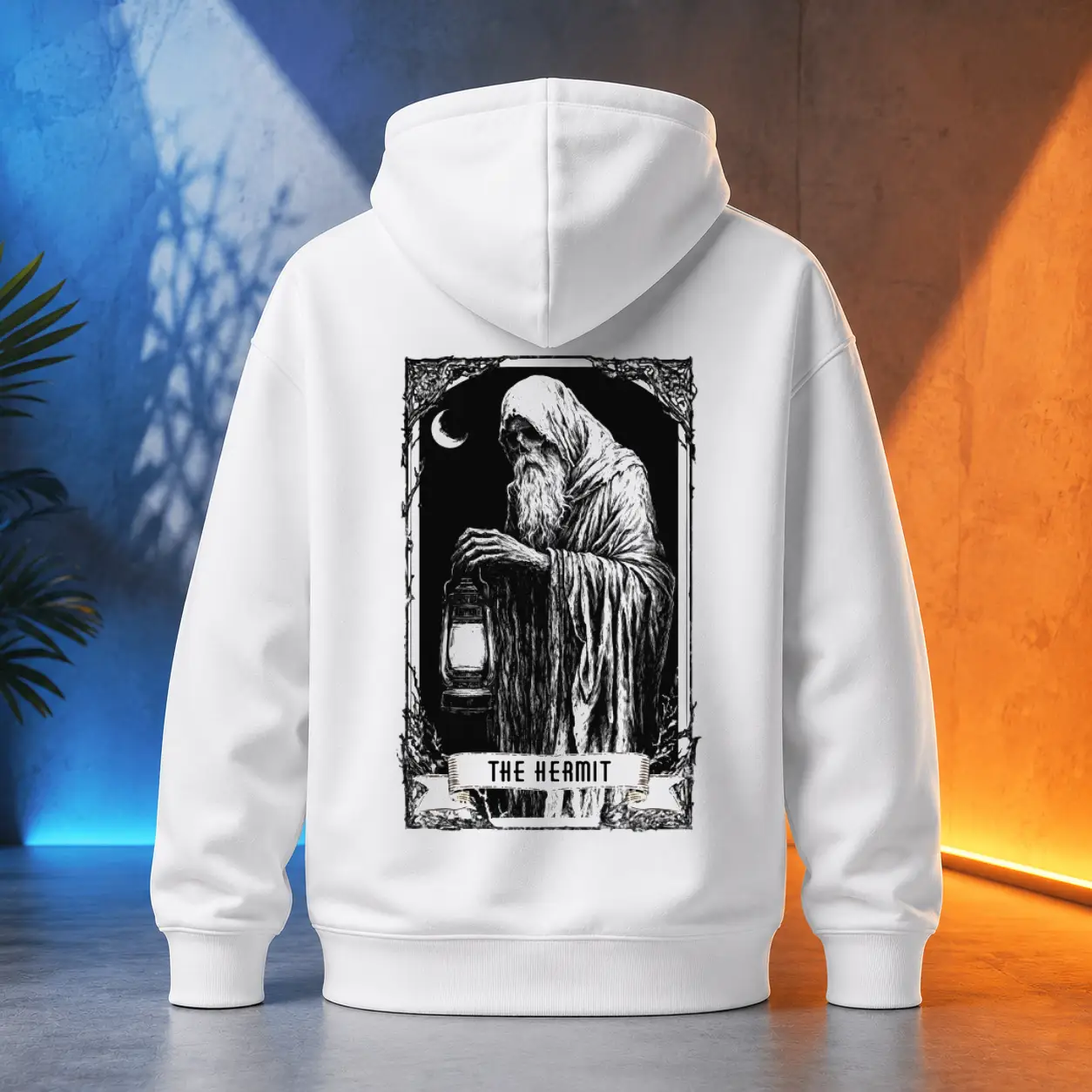 Unisex mikina - The Hermit - Poustevník - Tarot - Velká Arkána