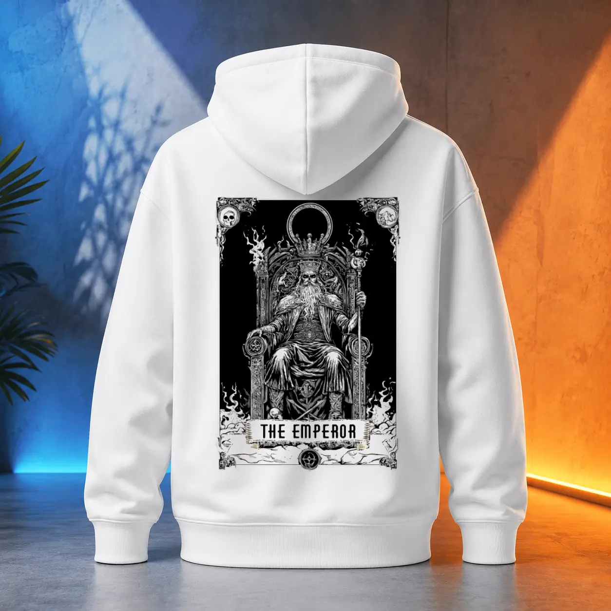 Unisex mikina - The Emperor - Císař - Tarot - Velká Arkána