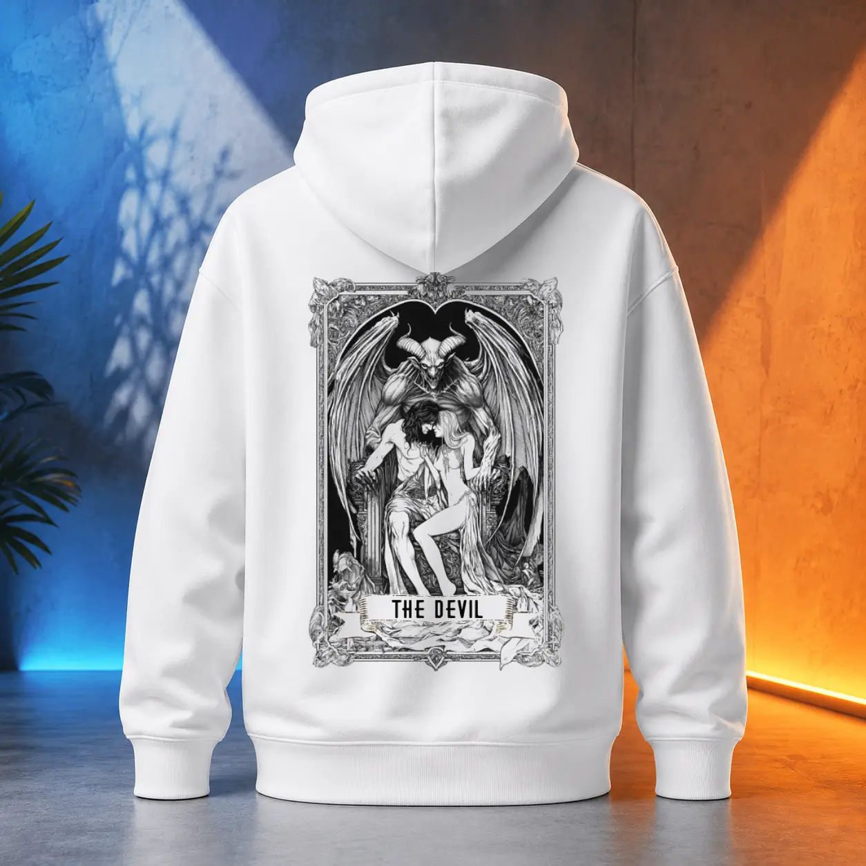 Unisex mikina - The Devil - Ďábel - Tarot - Velká Arkána