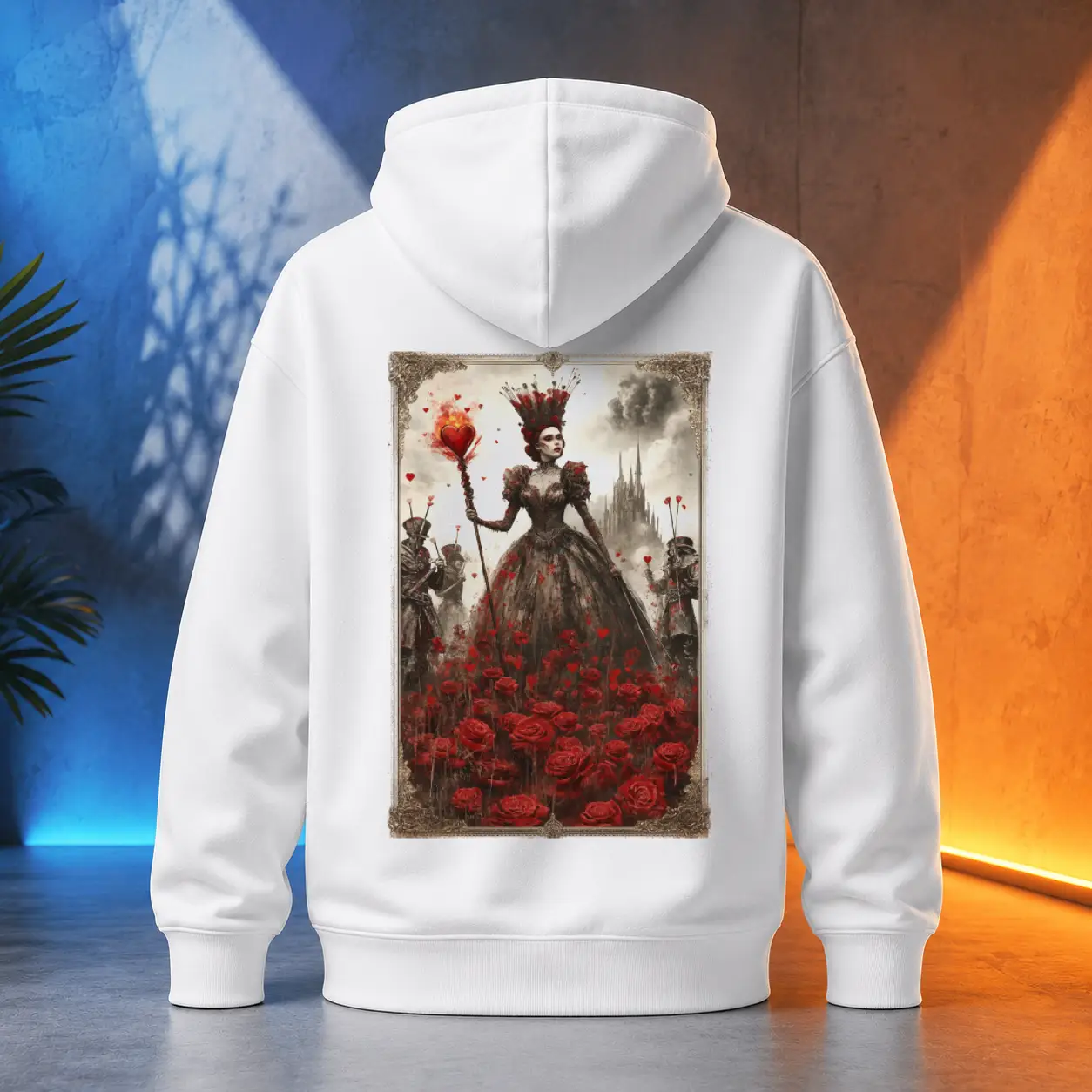 Unisex mikina - Srdcová královna – Queen of Hearts
