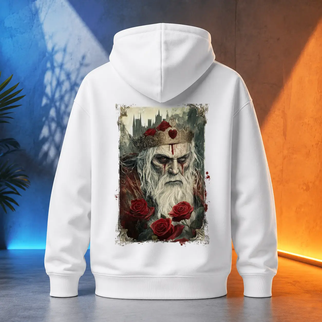 Unisex mikina - Srdcový král – King of Hearts