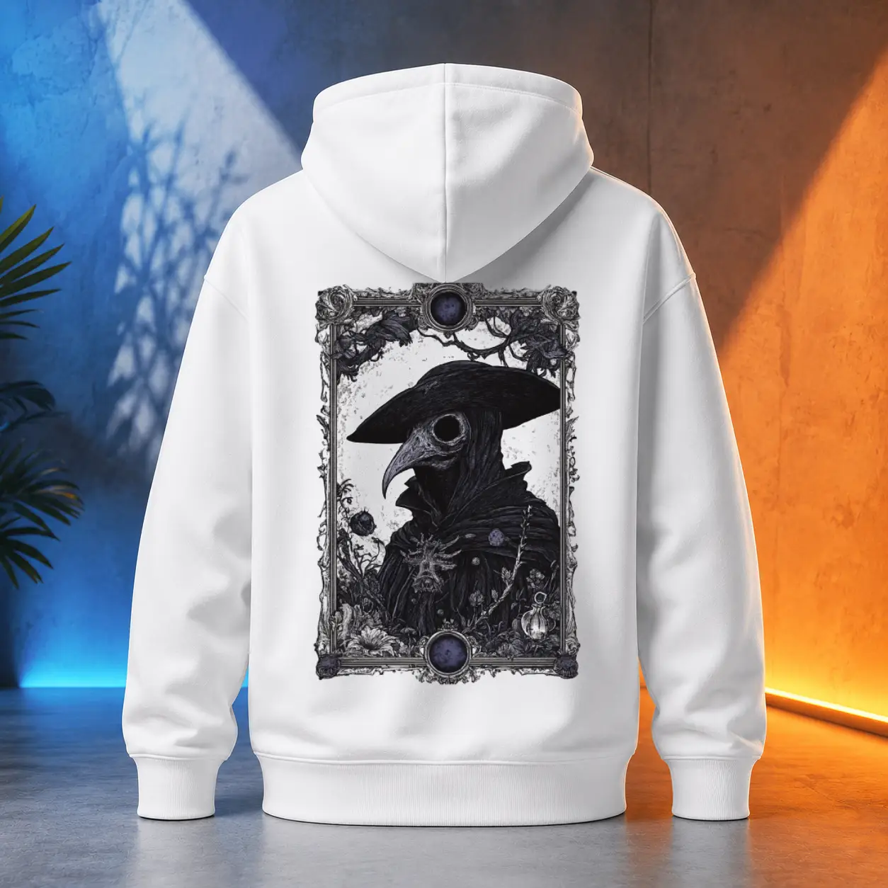 Unisex mikina - Beztvářný Doktor – Plague Doctor - Morový Doktor