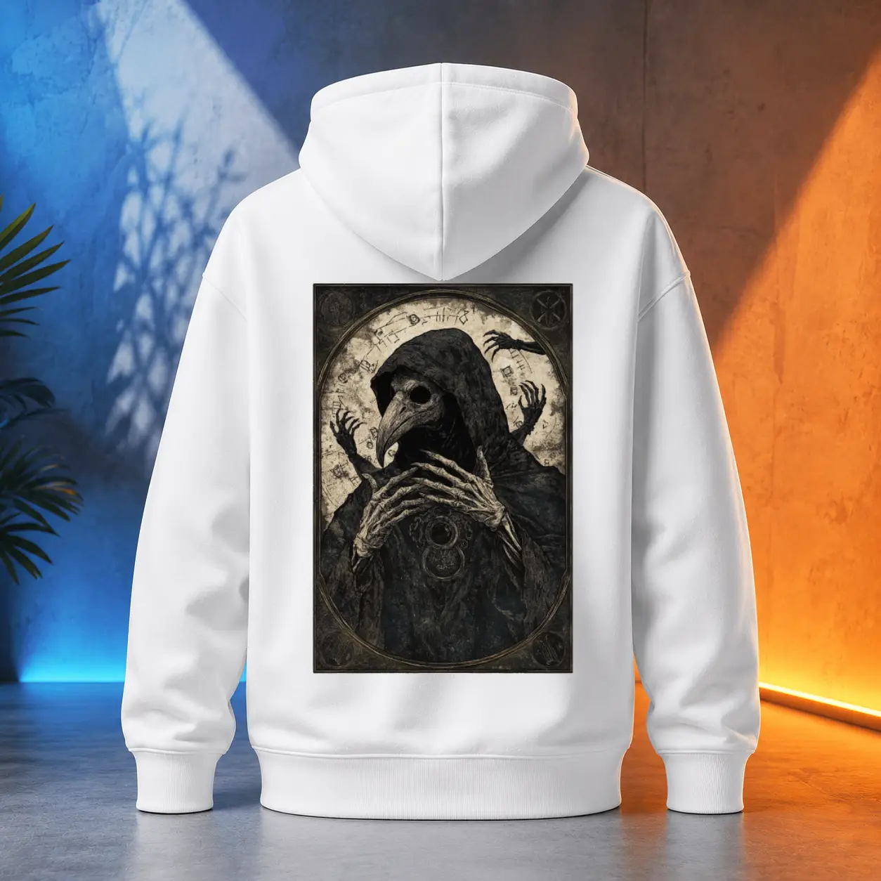 Unisex mikina - Havraní Ochránce – Plague Doctor - Morový Doktor