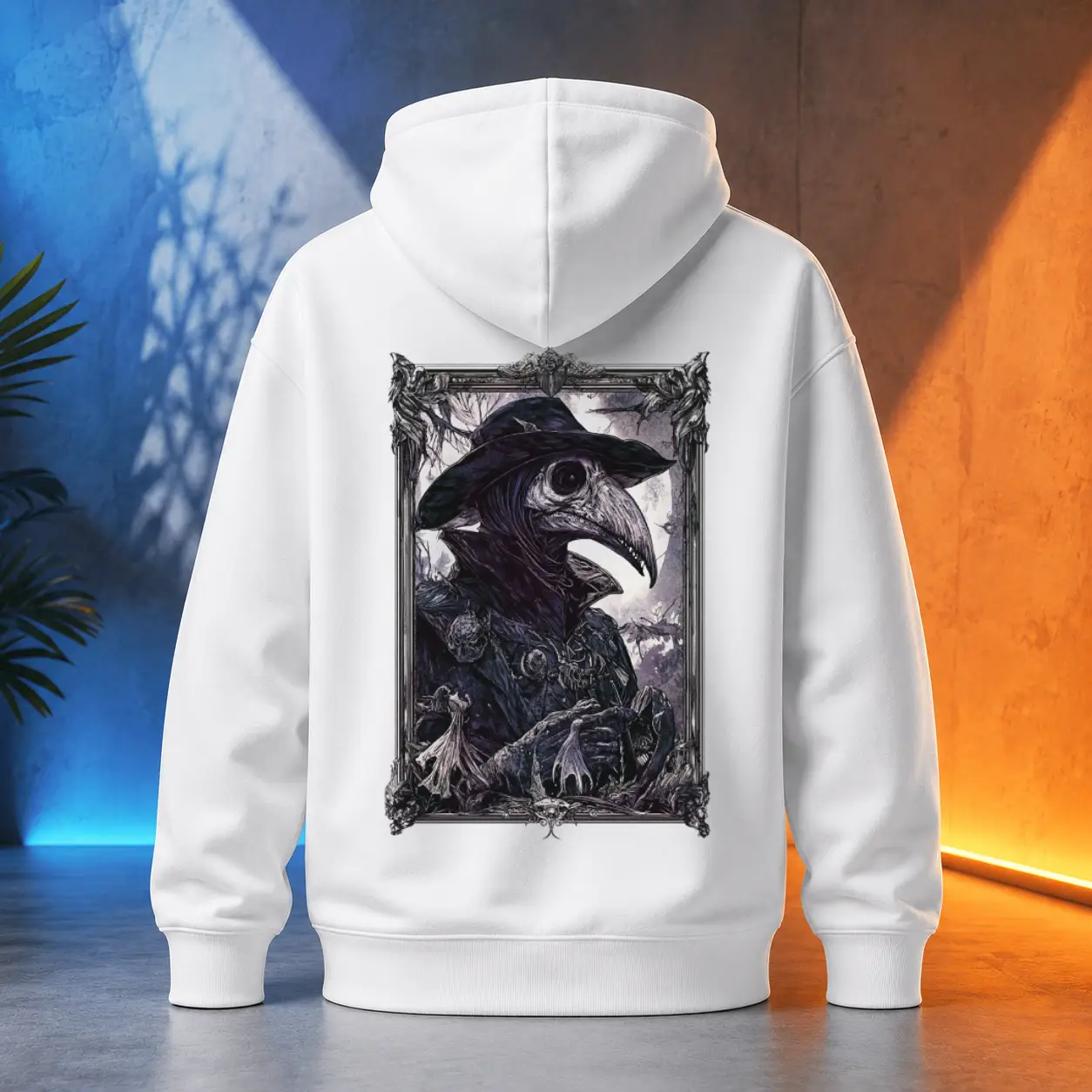 Unisex mikina - Noční Mor – Plague Doctor - Morový Doktor