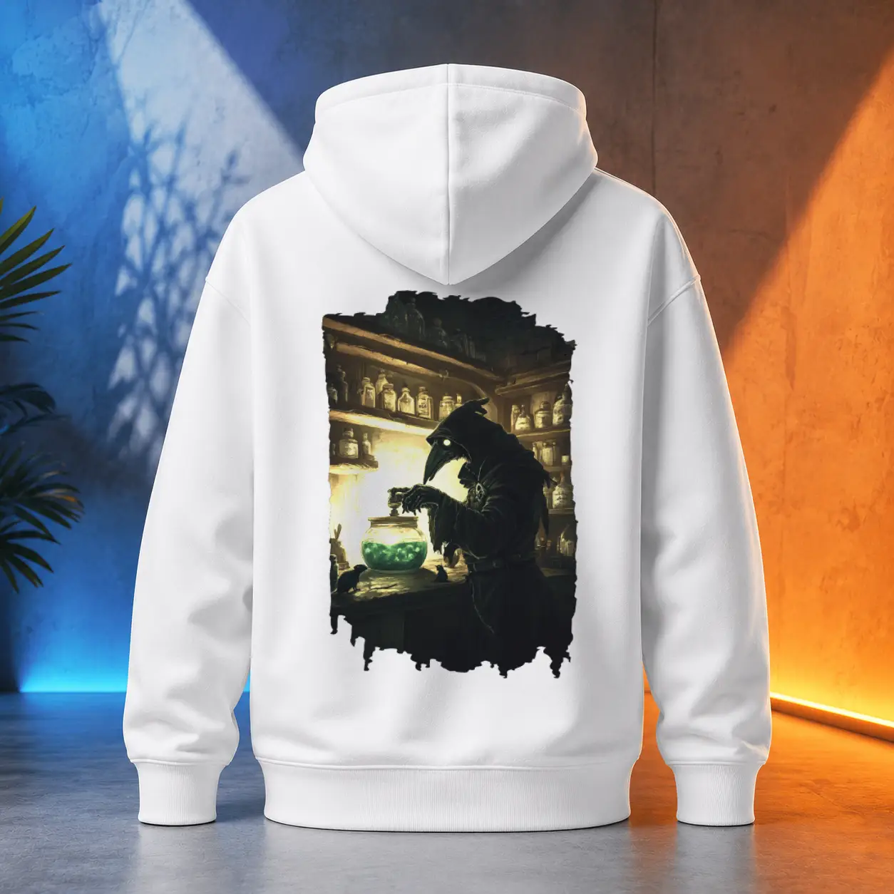 Unisex mikina - Smrtící Diagnóza – Plague Doctor - Morový Doktor