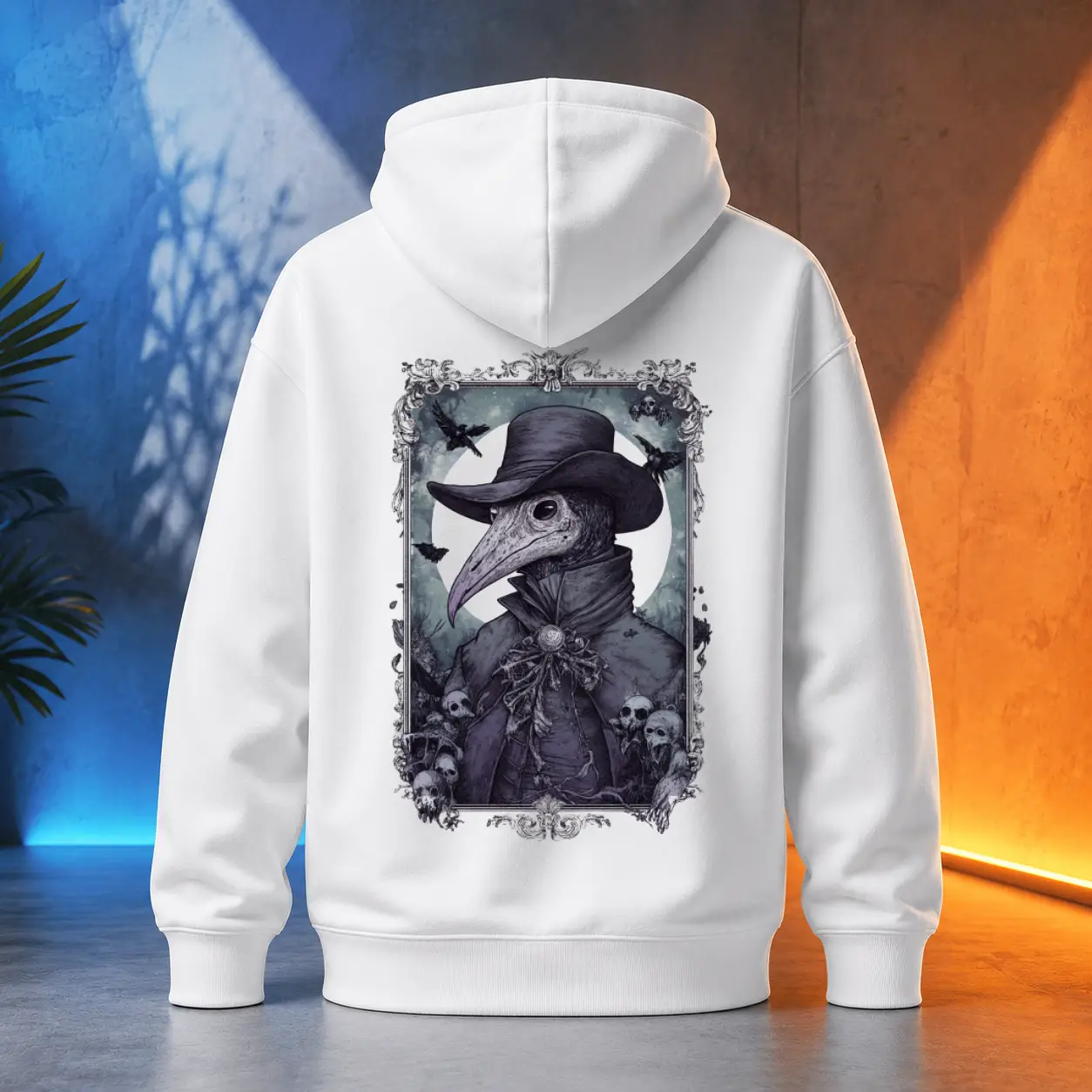 Unisex mikina - Temný Lékař – Plague Doctor - Morový Doktor