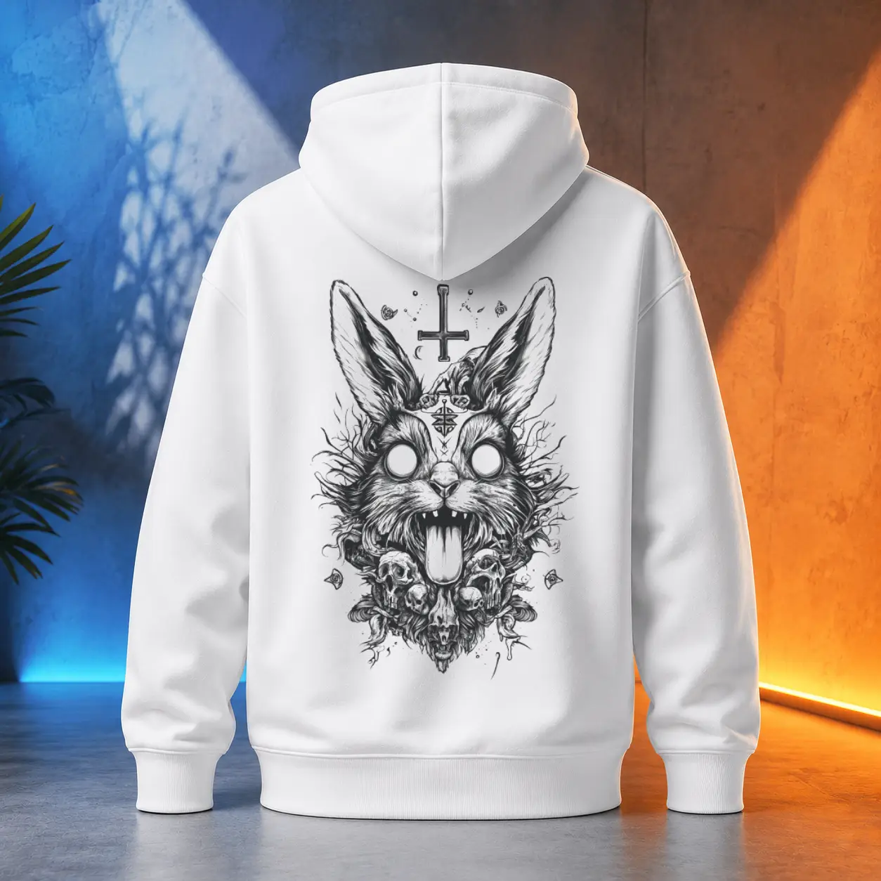 Unisex mikina - Králík Z Temnoty - Démonický bestiář