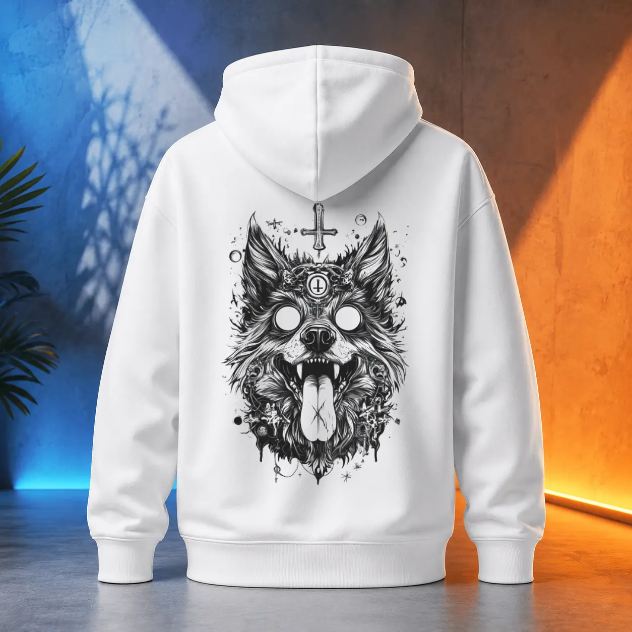 Unisex mikina - Pes Pekelných Bran - Démonický bestiář